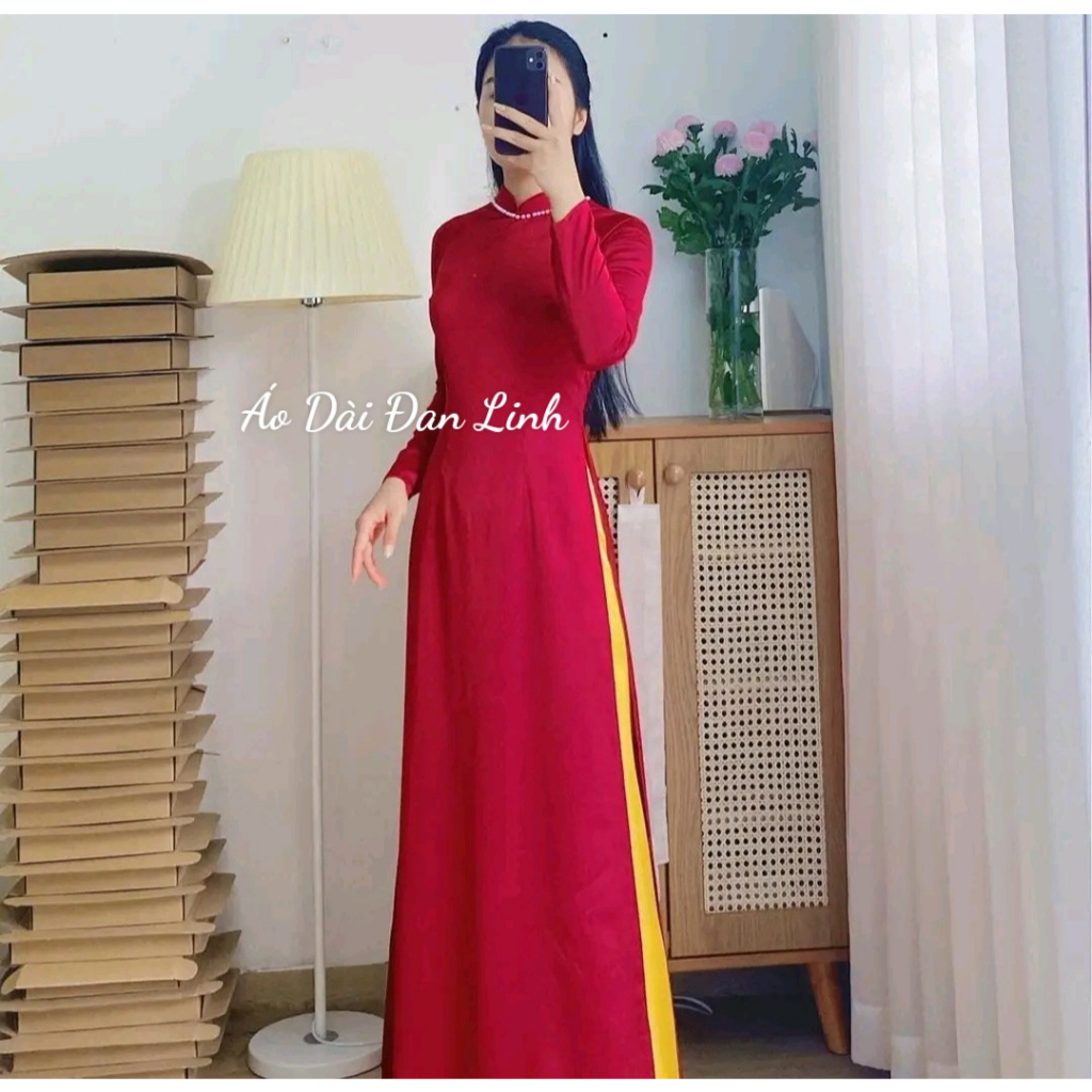 Đủ màu áo dài lụa dày mịn đẹp - Áo Dài Đan Linh
