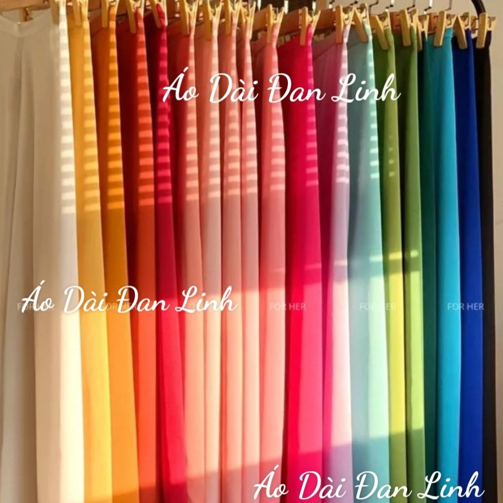 Áo dài trơn 4 tà tay loe - Áo Dài Đan Linh
