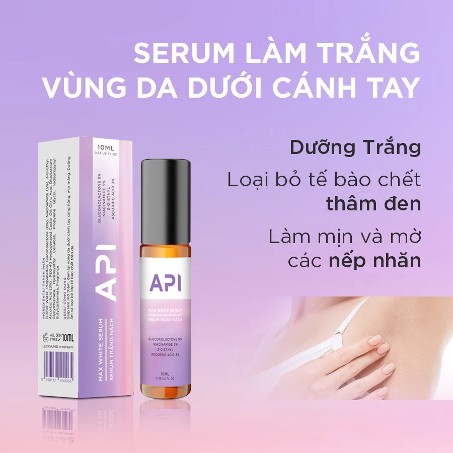 Son nách API chính hãng - Khử mùi hôi nách API - Lăn khử mùi ngăn tiết mồ hôi 72h