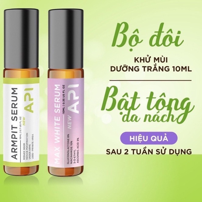 Son nách API chính hãng - Khử mùi hôi nách API - Lăn khử mùi ngăn tiết mồ hôi 72h