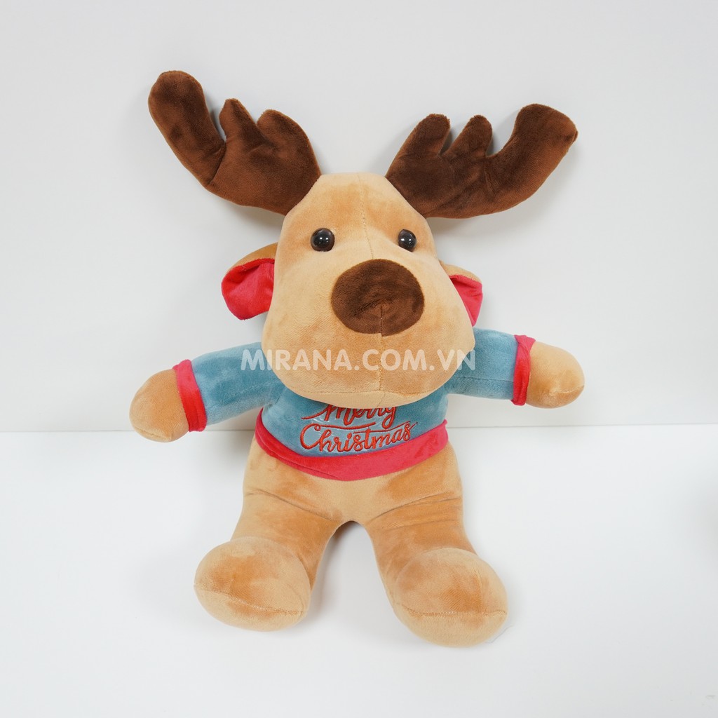 Gấu Bông Giáng Sinh Noel Tuần Lộc Chính Hãng Mirana