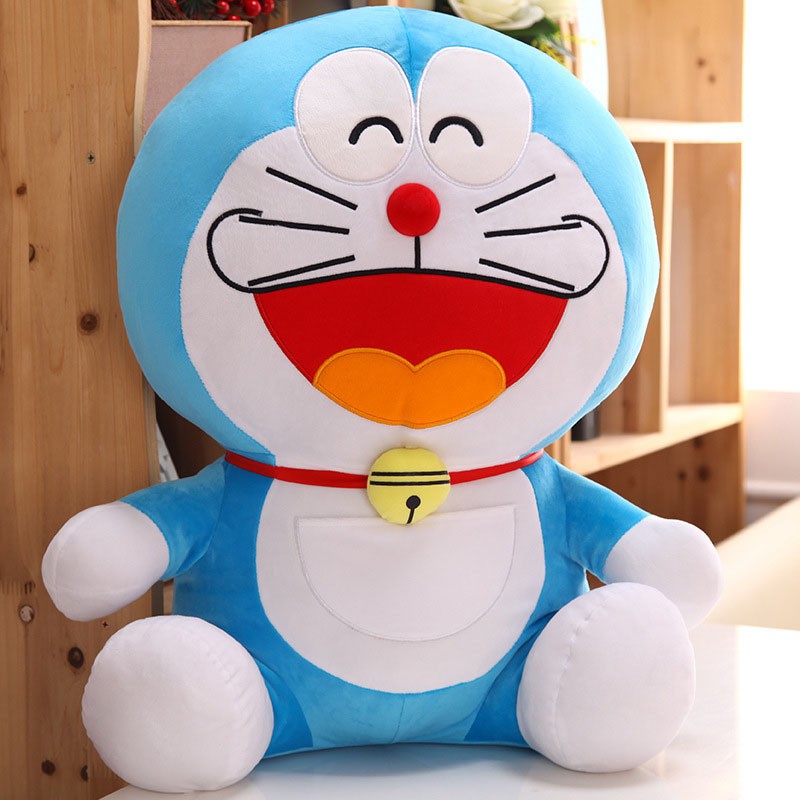Gấu Bông Doremon Vải Co Giãn Siêu Mềm Mịn