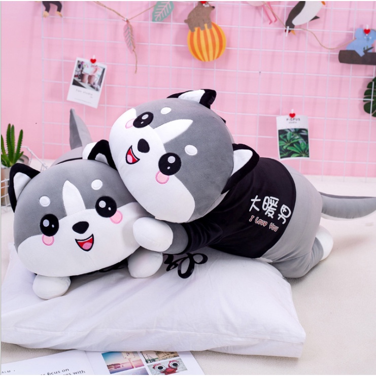 Gấu Bông Chó Mèo Alaska MIRANA Thú Nhồi Bông Chó Mèo Cao Cấp Siêu Đáng Yêu