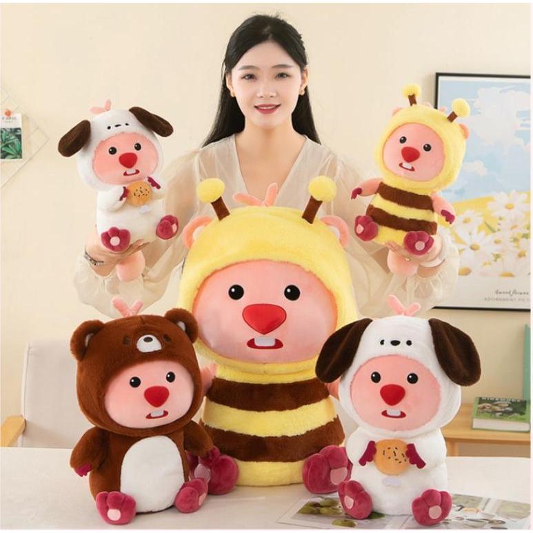 Gấu Bông Hải Ly Loopy Cosplay Mirana Đáng Yêu, Thú Nhồi Bông Loopy cao cấp chất vải siêu mịn