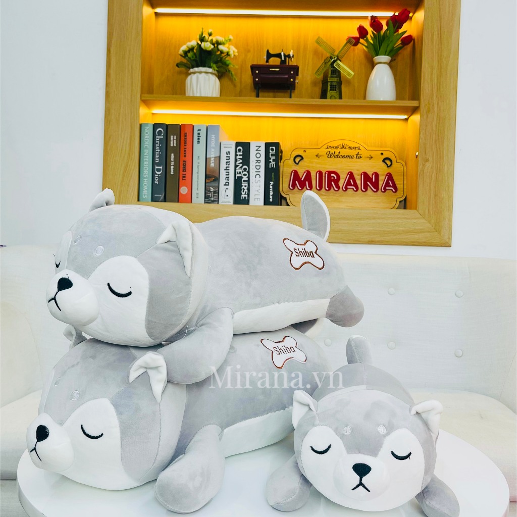 Gấu Bông Chó Shiba Nằm
