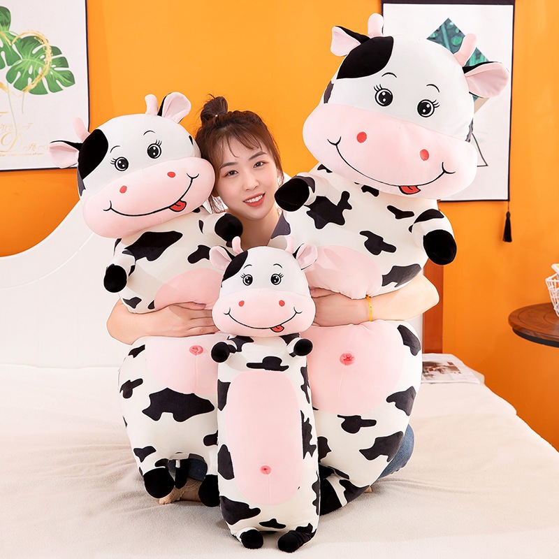 Gấu Bông Gối Ôm Bò Sữa Siêu Kute