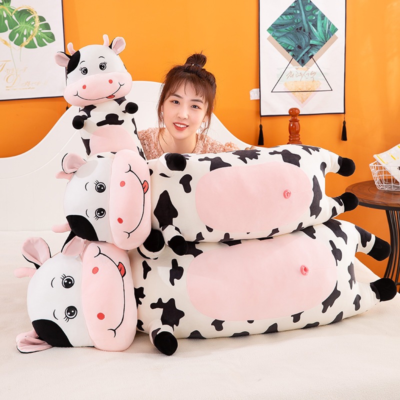 Gấu Bông Gối Ôm Bò Sữa Siêu Kute