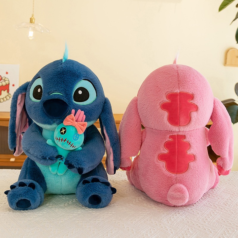 Gấu bông Stitch ôm vịt Mirana Thú nhồi bông Stitch ôm vịt mềm mịn cao cấp