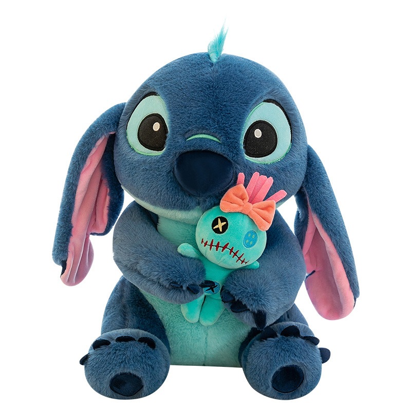 Gấu bông Stitch ôm vịt Mirana Thú nhồi bông Stitch ôm vịt mềm mịn cao cấp