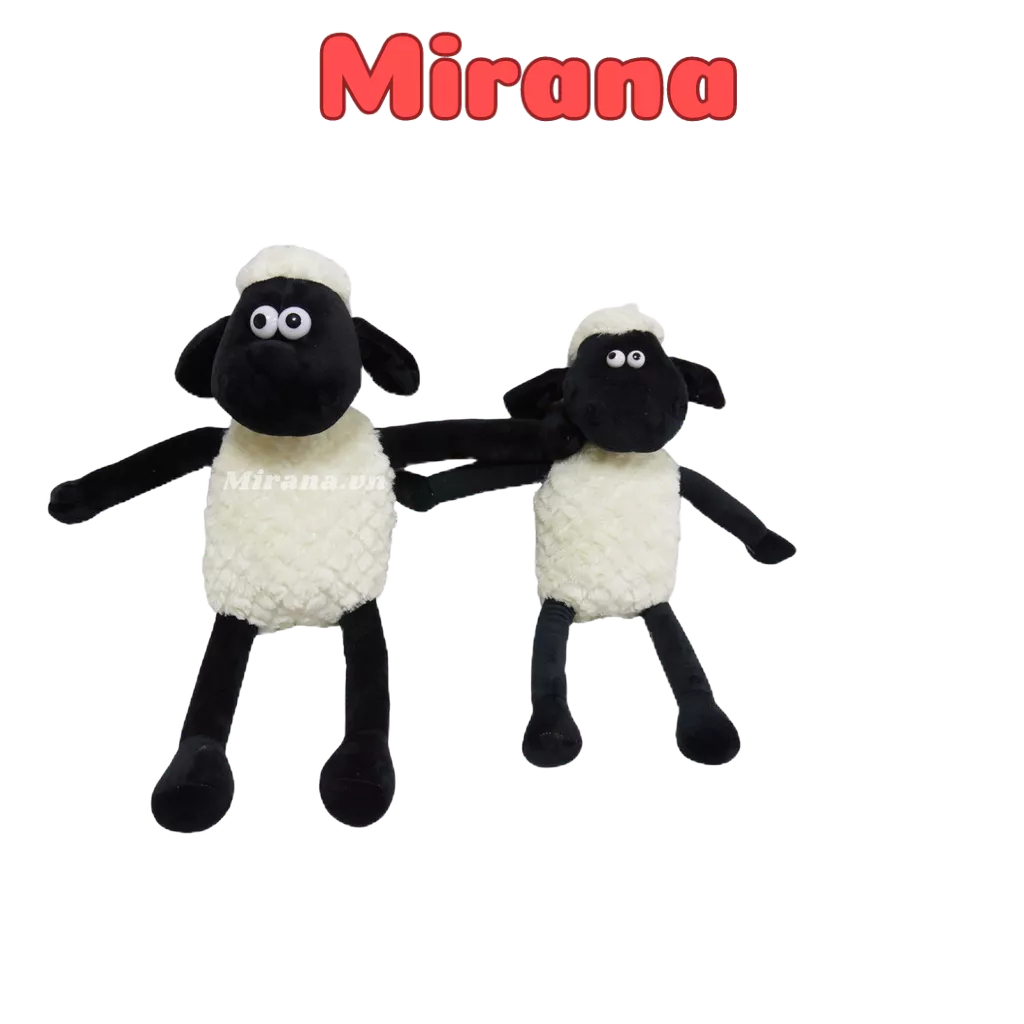 Gấu Bông Cừu Shaun In The Sheep Mirana Chất Vải Siêu Mịn An Toàn Với Trẻ Em