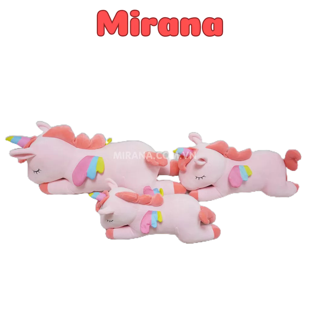 Gấu Bông Ngựa Kỳ Lân Mirana Thú Bông Kỳ Lân Nằm mềm mịn cao cấp