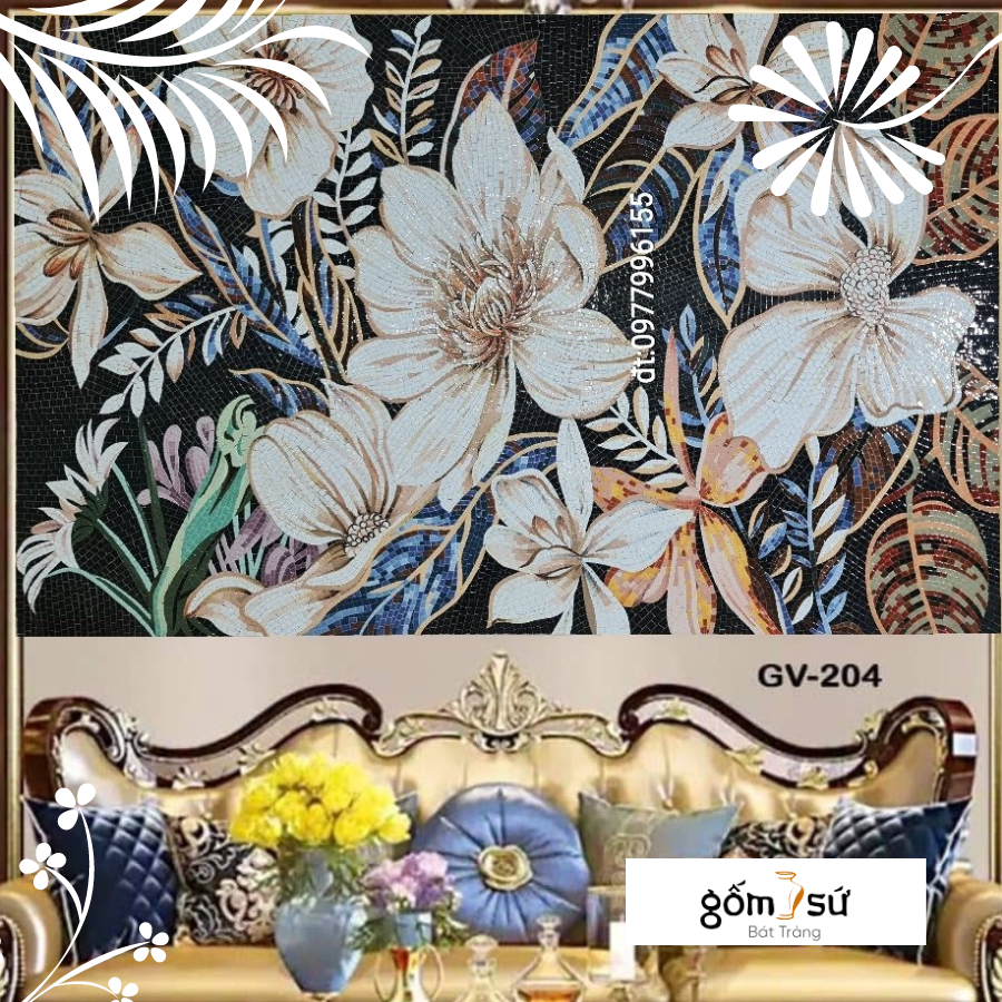 [DECOR][CAOCẤP] Tranh ốp gốm sứ-sang trọng