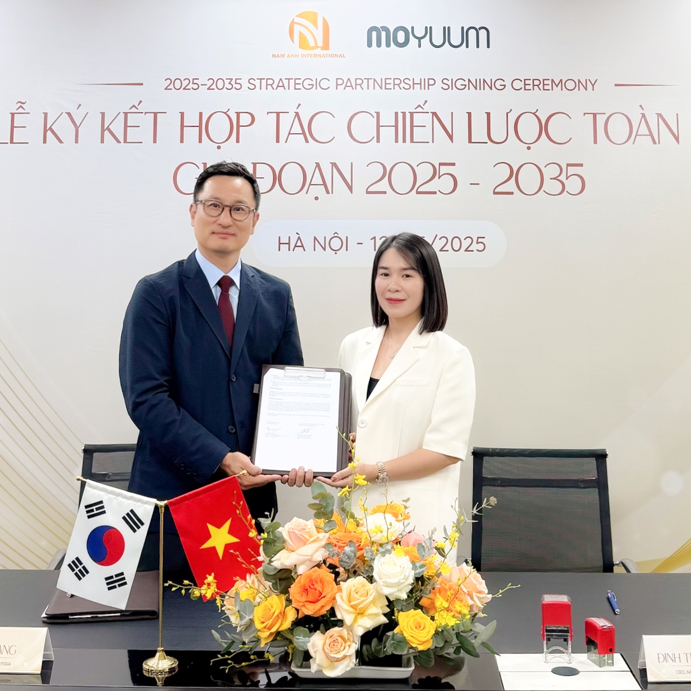 NAM ANH INTERNATIONAL JSC. KÍ KẾT HỢP TÁC CHIẾN LƯỢC GIAI ĐOẠN 2025 - 2035 - TỰ HÀO TRỞ THÀNH NHÀ PHÂN PHỐI KIM CƯƠNG CỦA THƯƠNG HIỆU MOYUUM TẠI THỊ TRƯỜNG VIỆT NAM