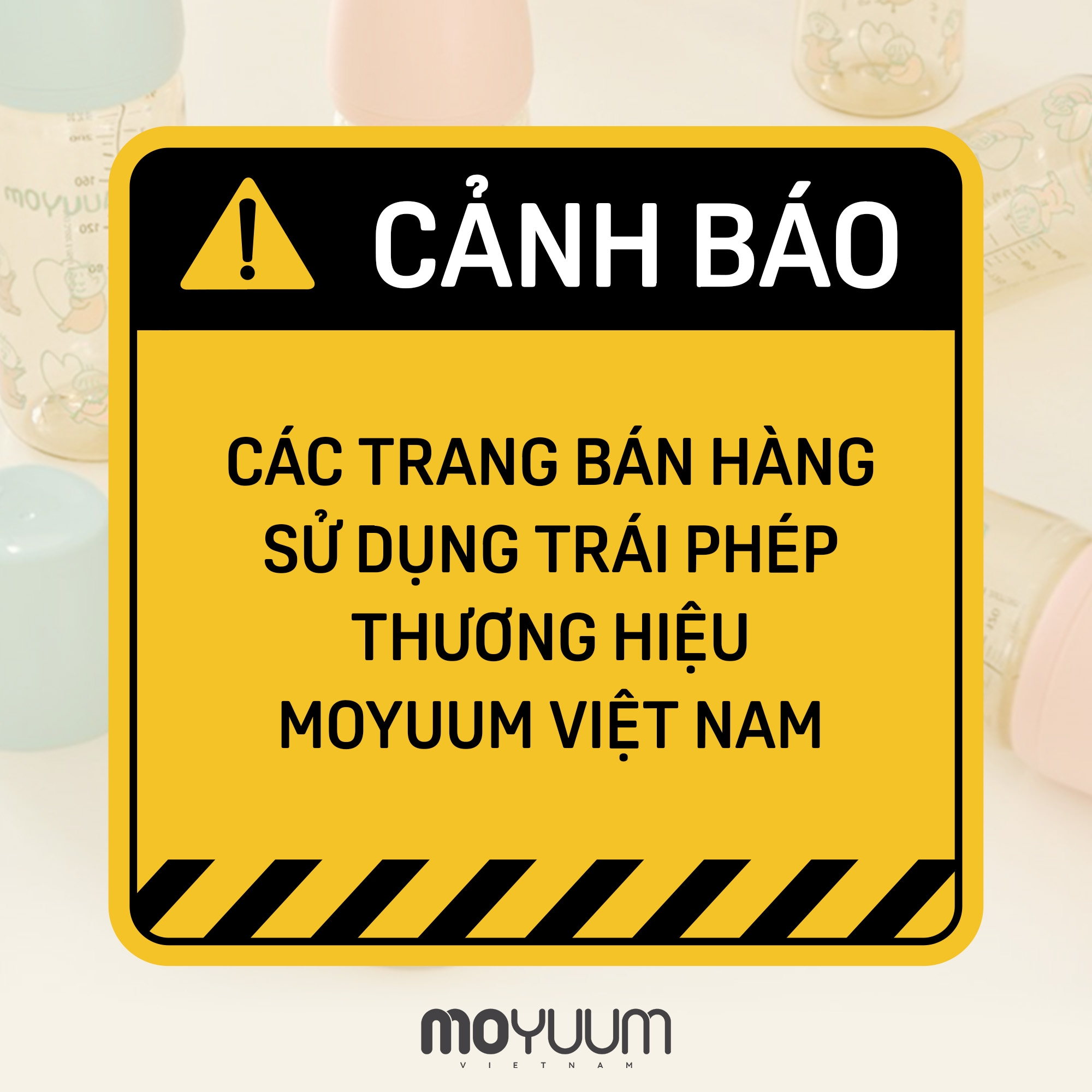 Cảnh báo các trang website sử dụng trái phép thương hiệu Moyuum Việt Nam