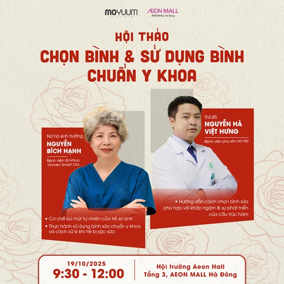 Nam Anh International x Aeon Mall Hà Đông tổ chức thành công hội thảo “Chọn bình &amp; Sử dụng bình chuẩn y khoa”