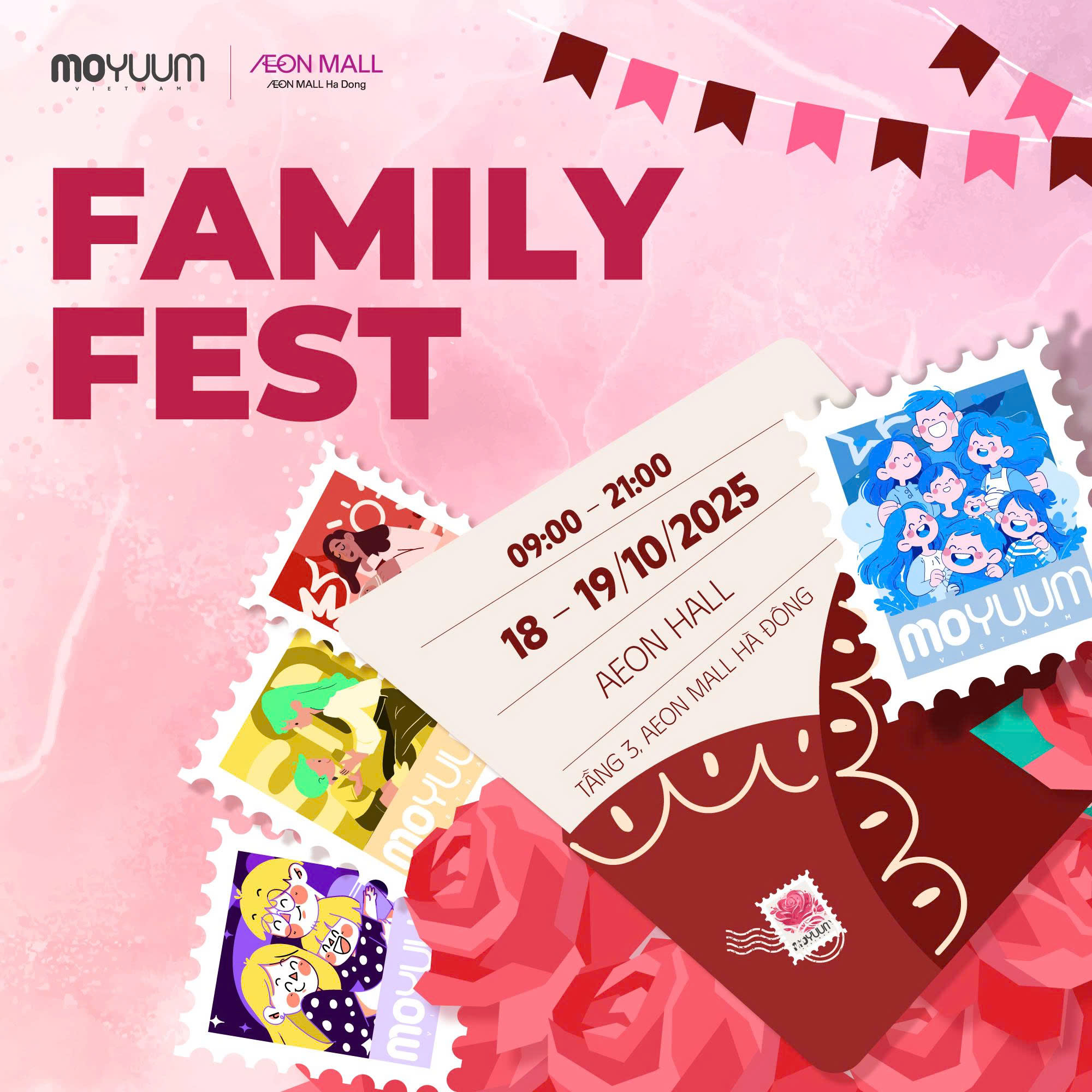 NAM ANH INTERNATIONAL THÔNG BÁO TỔ CHỨC SỰ KIỆN MOYUUM FAMILY FEST TẠI AEON MALL HÀ ĐÔNG