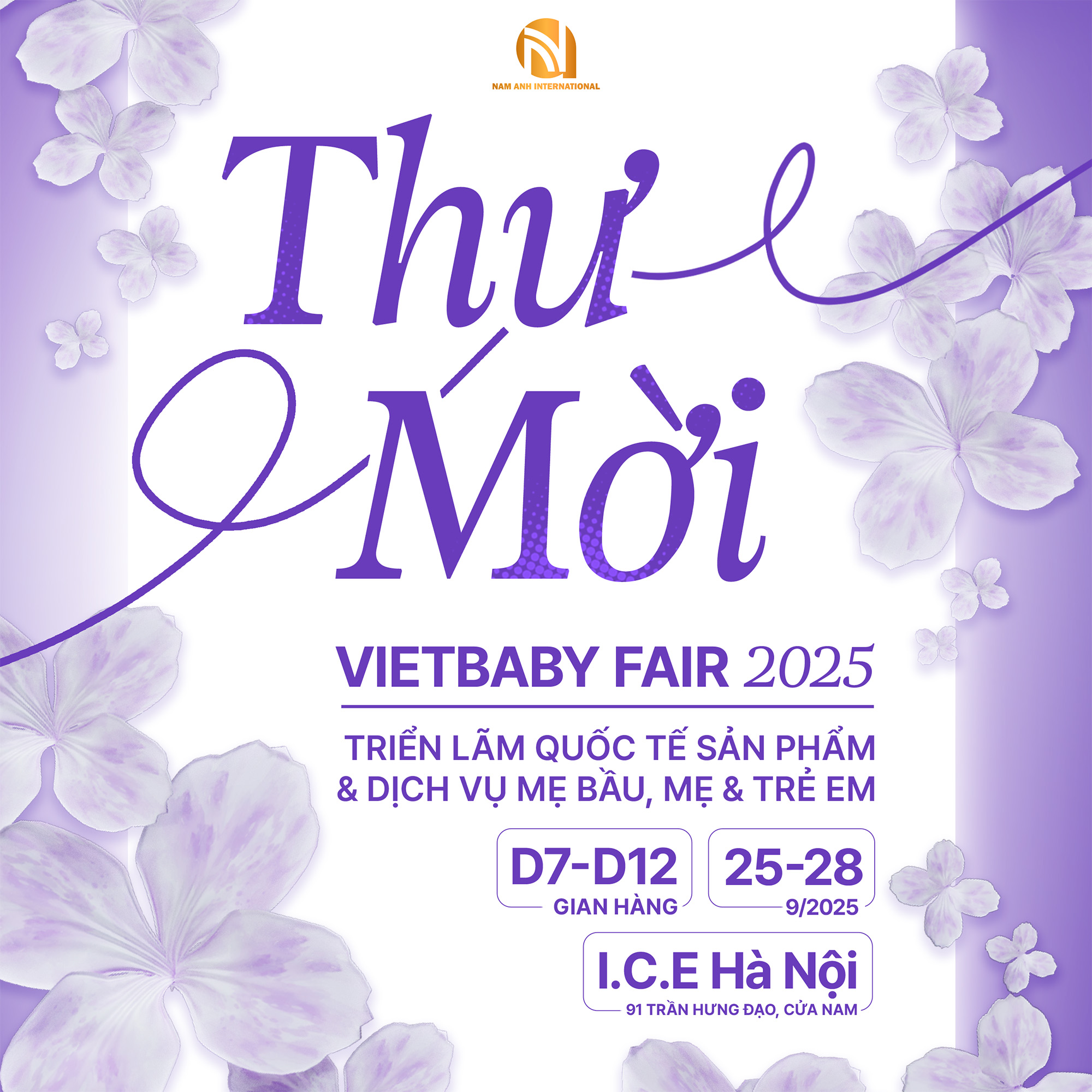 Thư mời tham dự Vietbaby Fair Hà Nội tháng 9/2025