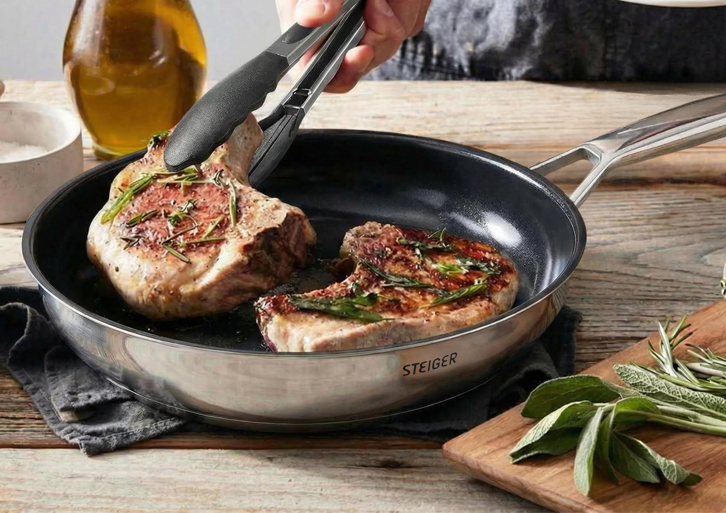 Chảo chống dính Steiger Titanpro 24cm