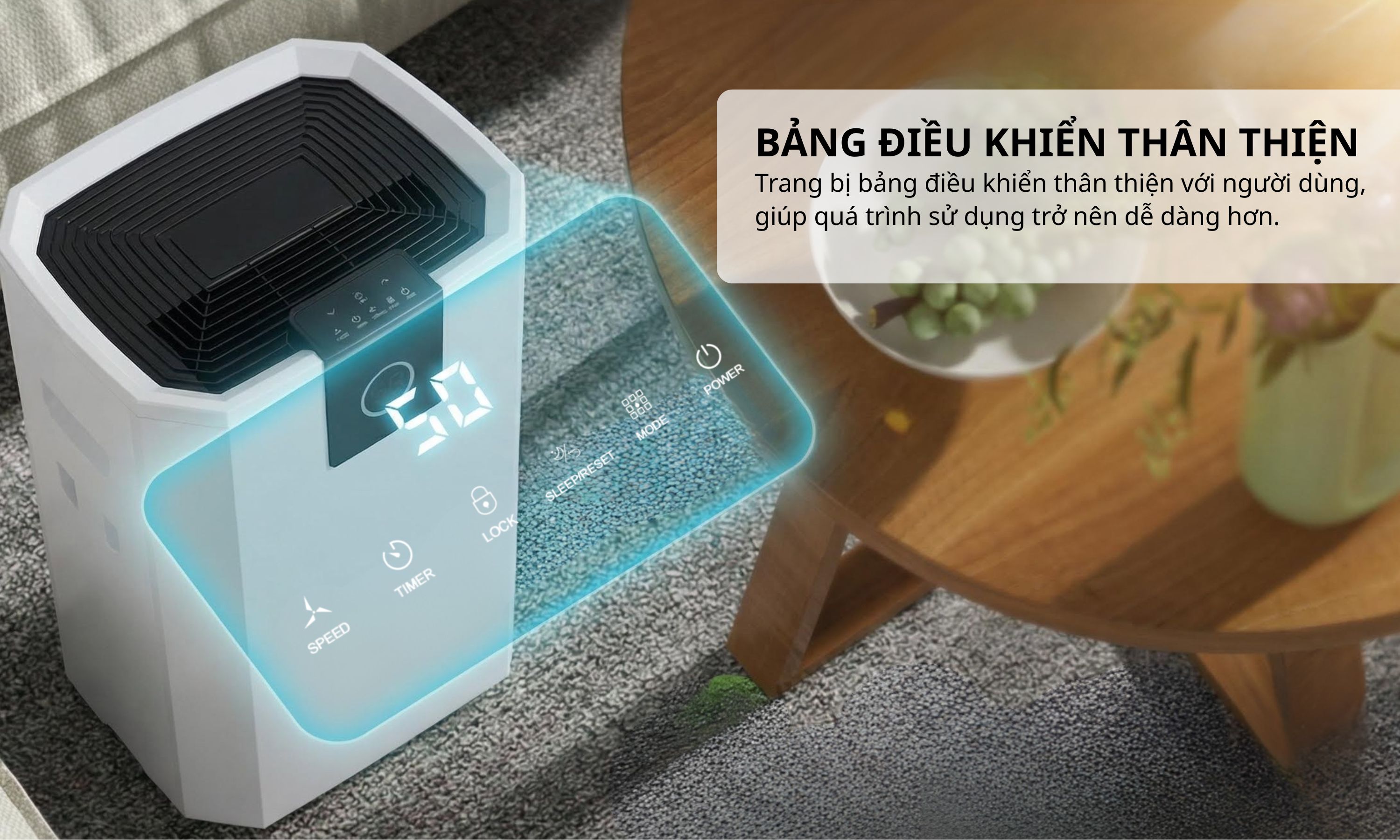 Máy hút ẩm Steiger STG - 855BW