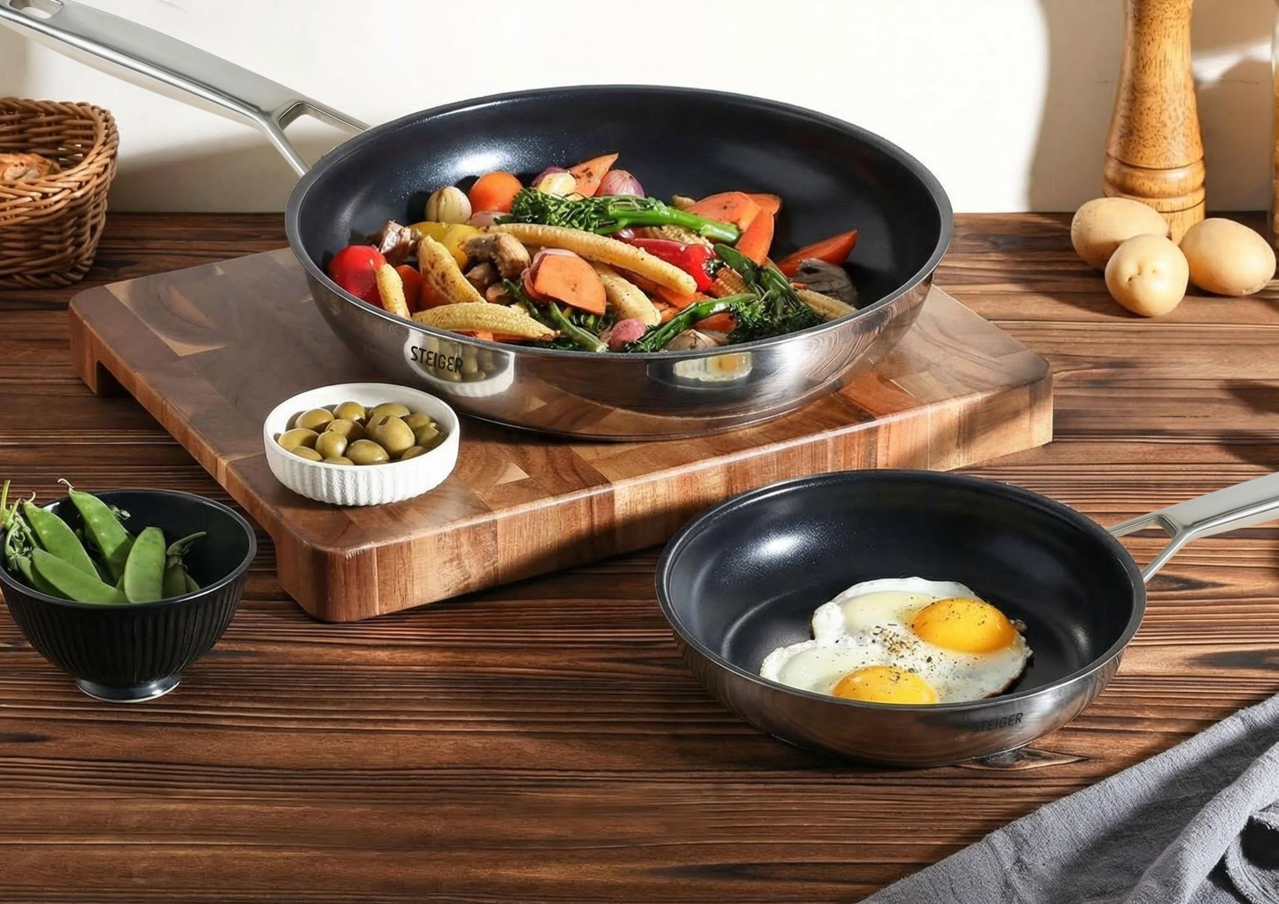 Chảo chống dính Steiger Titanpro 28cm