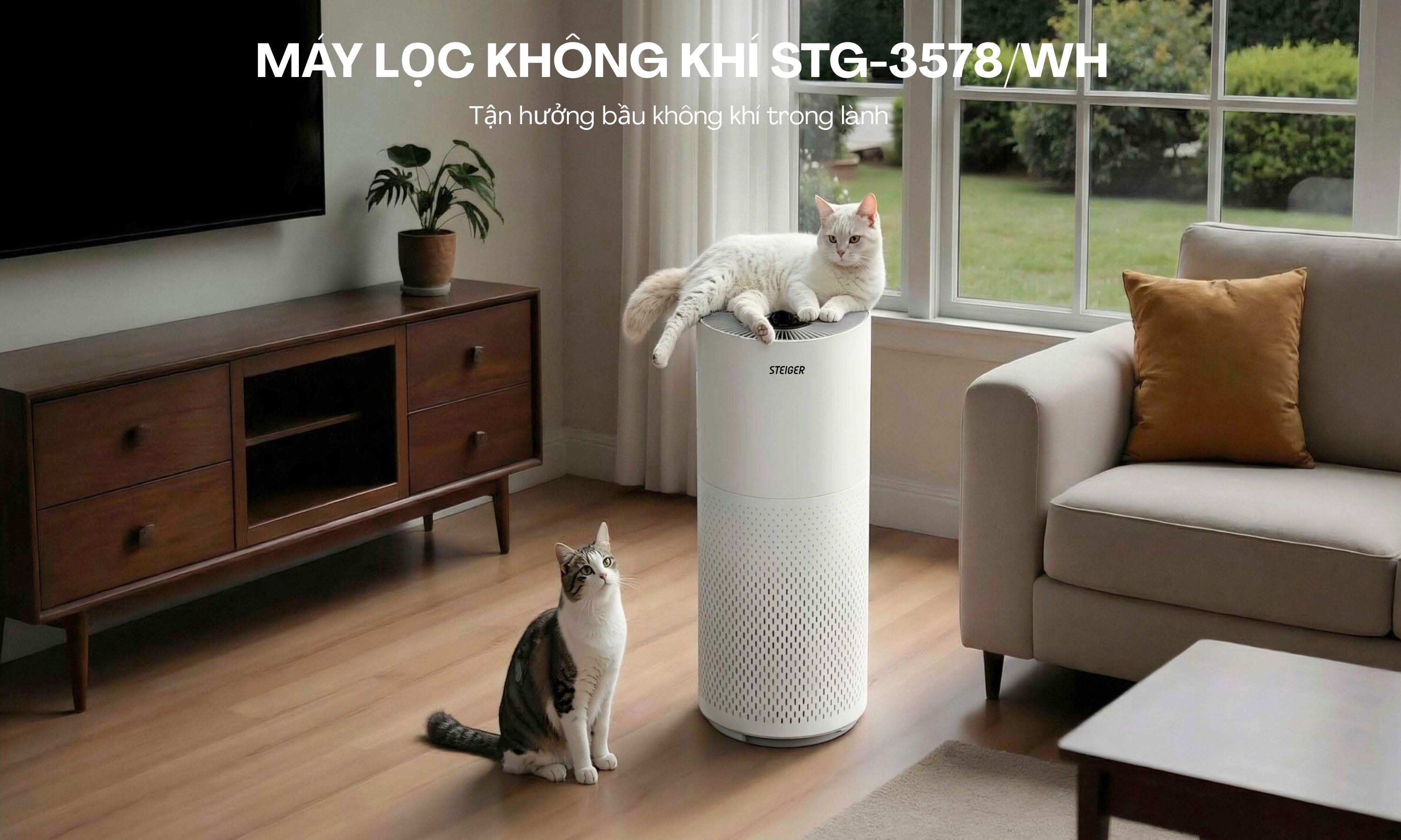 Máy Lọc Không khí STG3578/WH  màu trắng