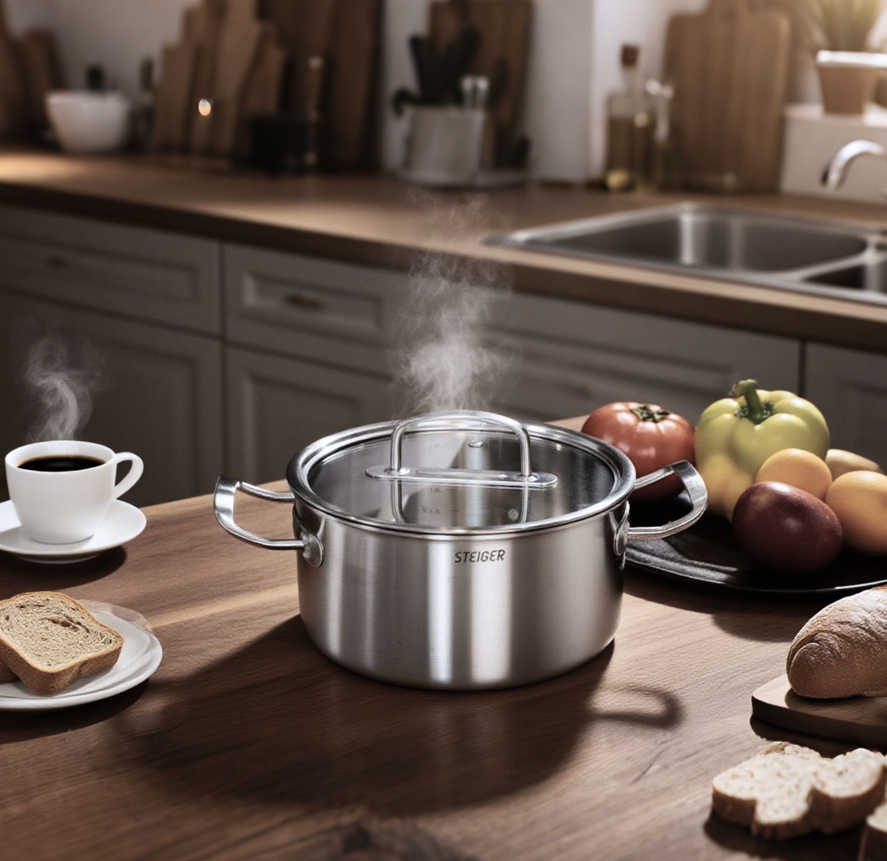 Bộ Nồi Steiger Element - Set 5 Món Đáy Liền