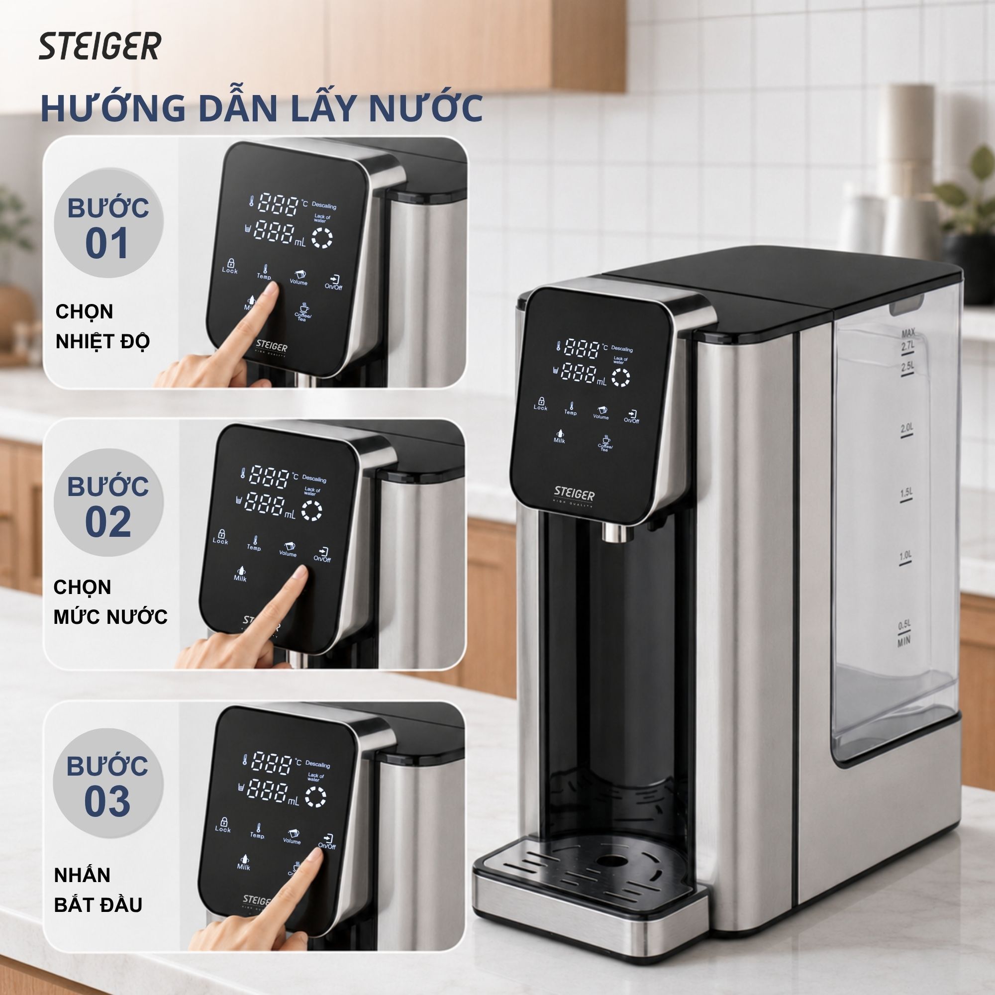 Bình thủy điện Steiger STG270-H