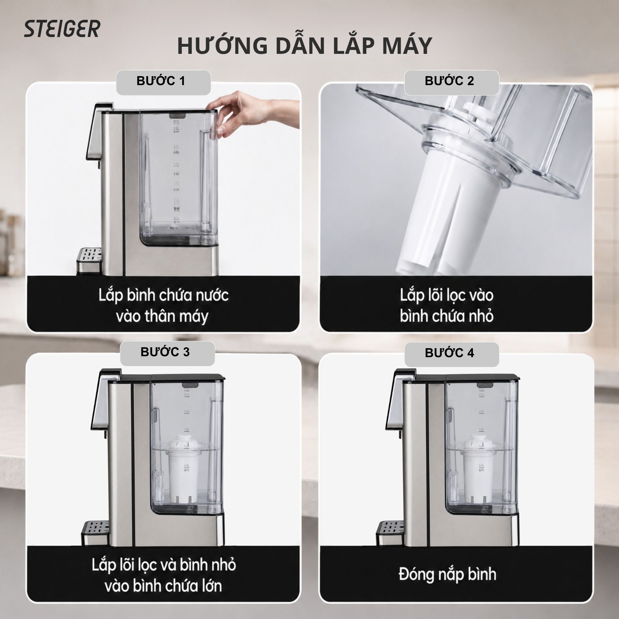 Bình thủy điện Steiger STG270-H