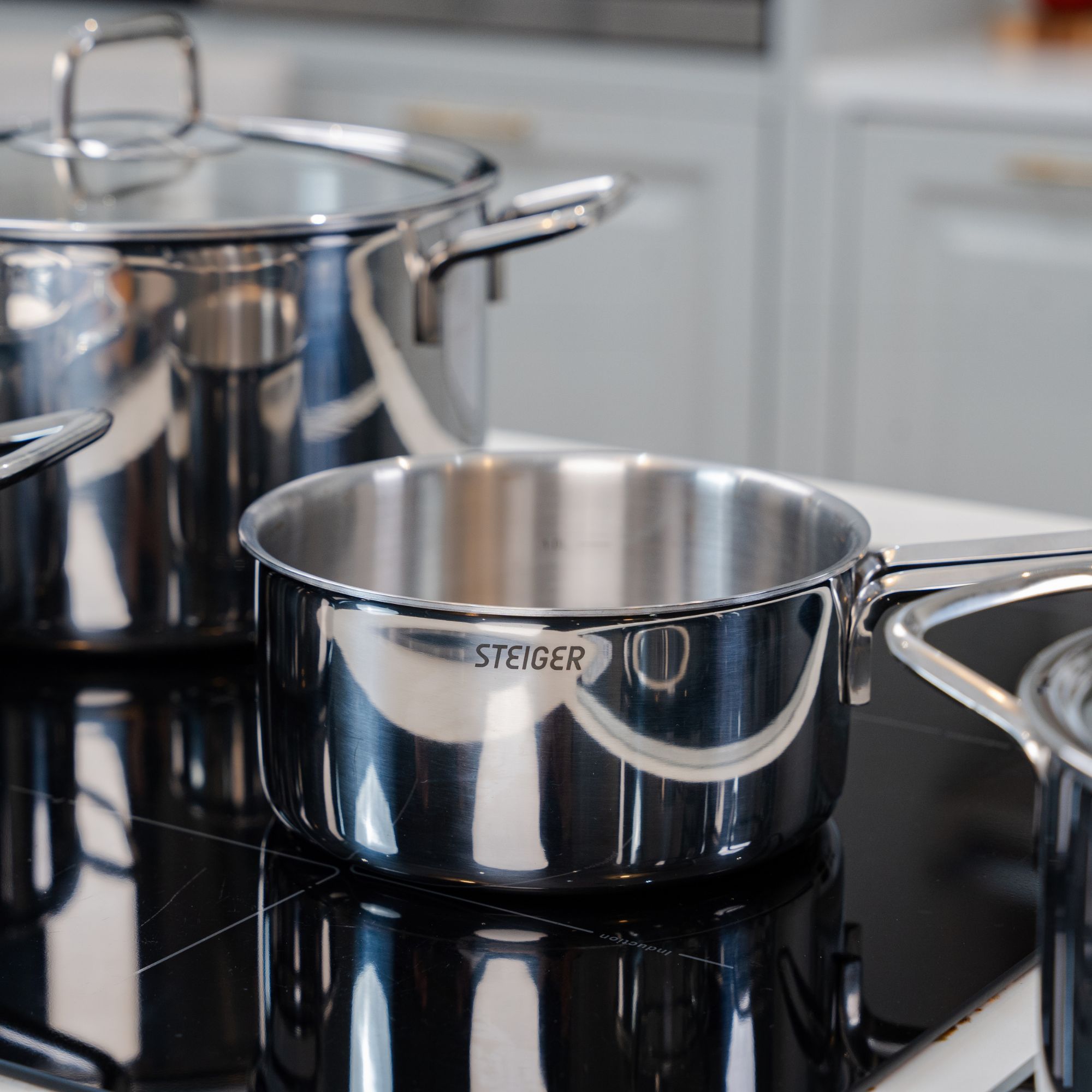 Bộ Nồi Steiger Nova - Set 5 Món Đáy Liền