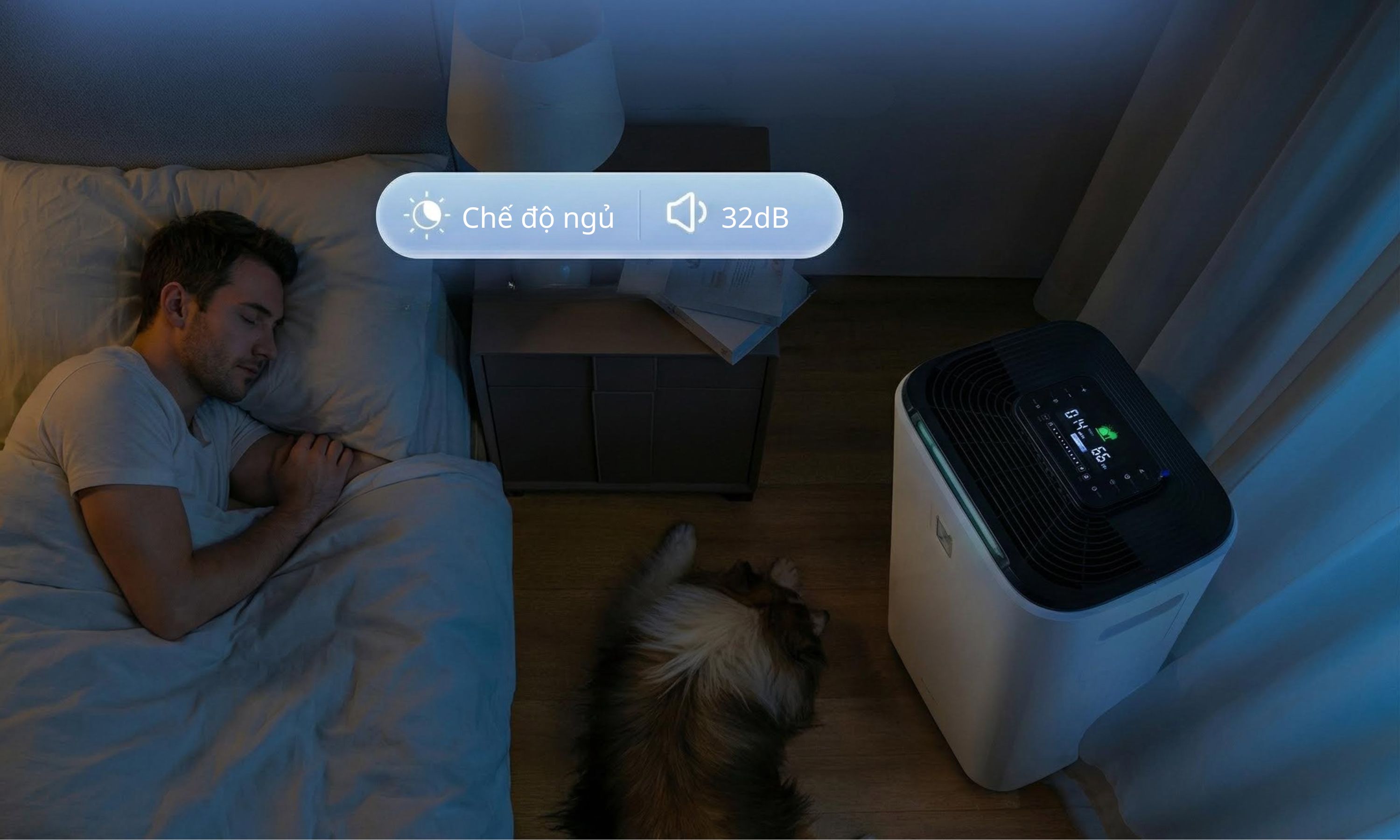 Máy hút ẩm kết hợp lọc không khí Steiger STG - 835DW/PRO