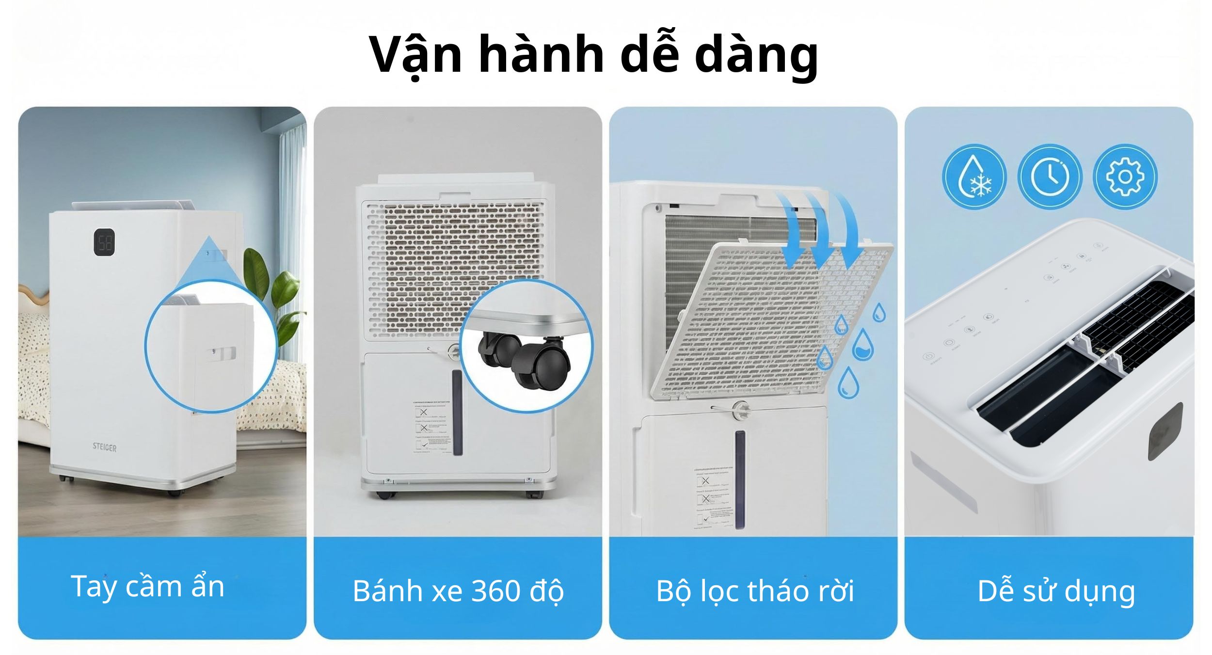 Máy hút ẩm Steiger STG - 860DW