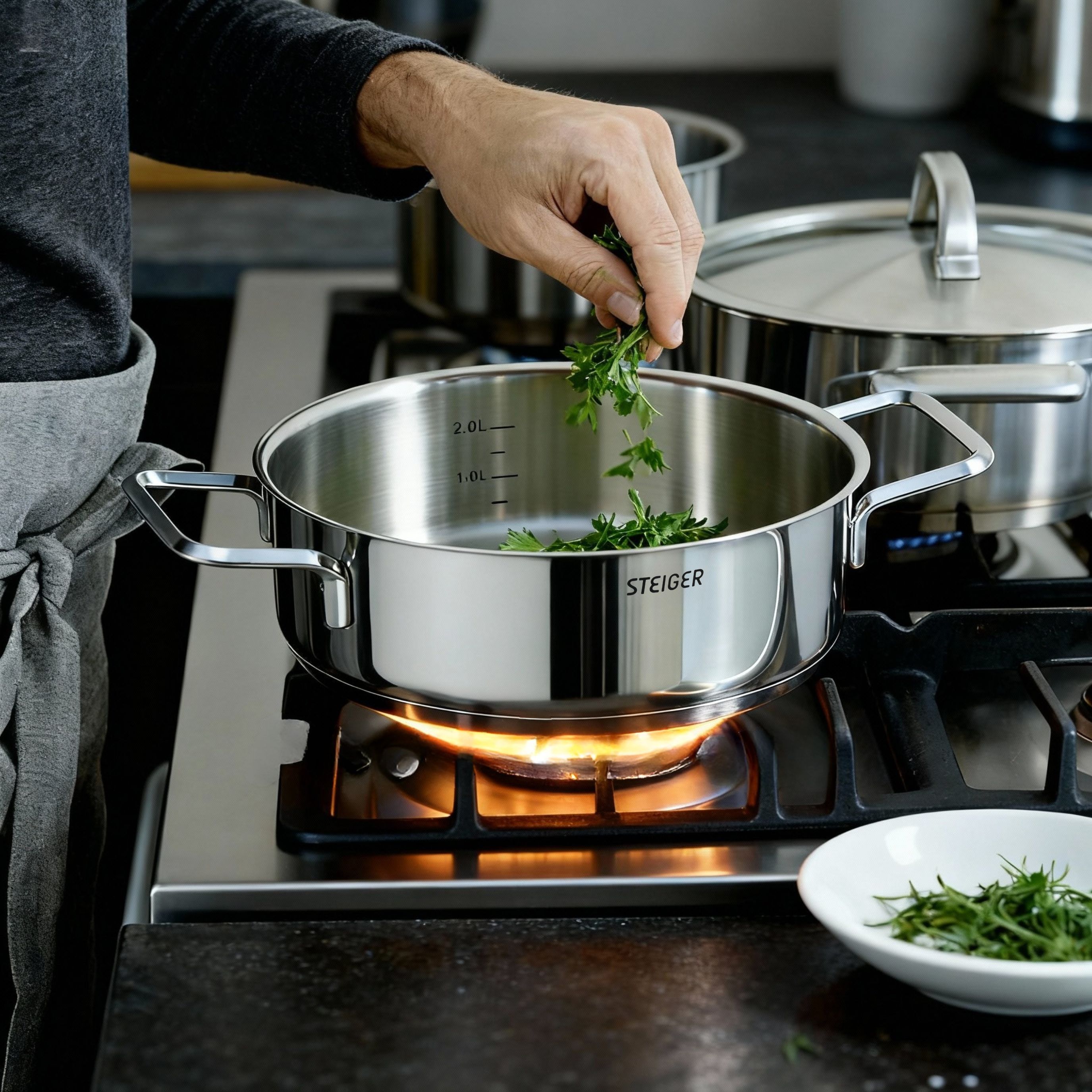 Bộ Nồi Steiger Diamond – Set 7 Món Đa Dụng