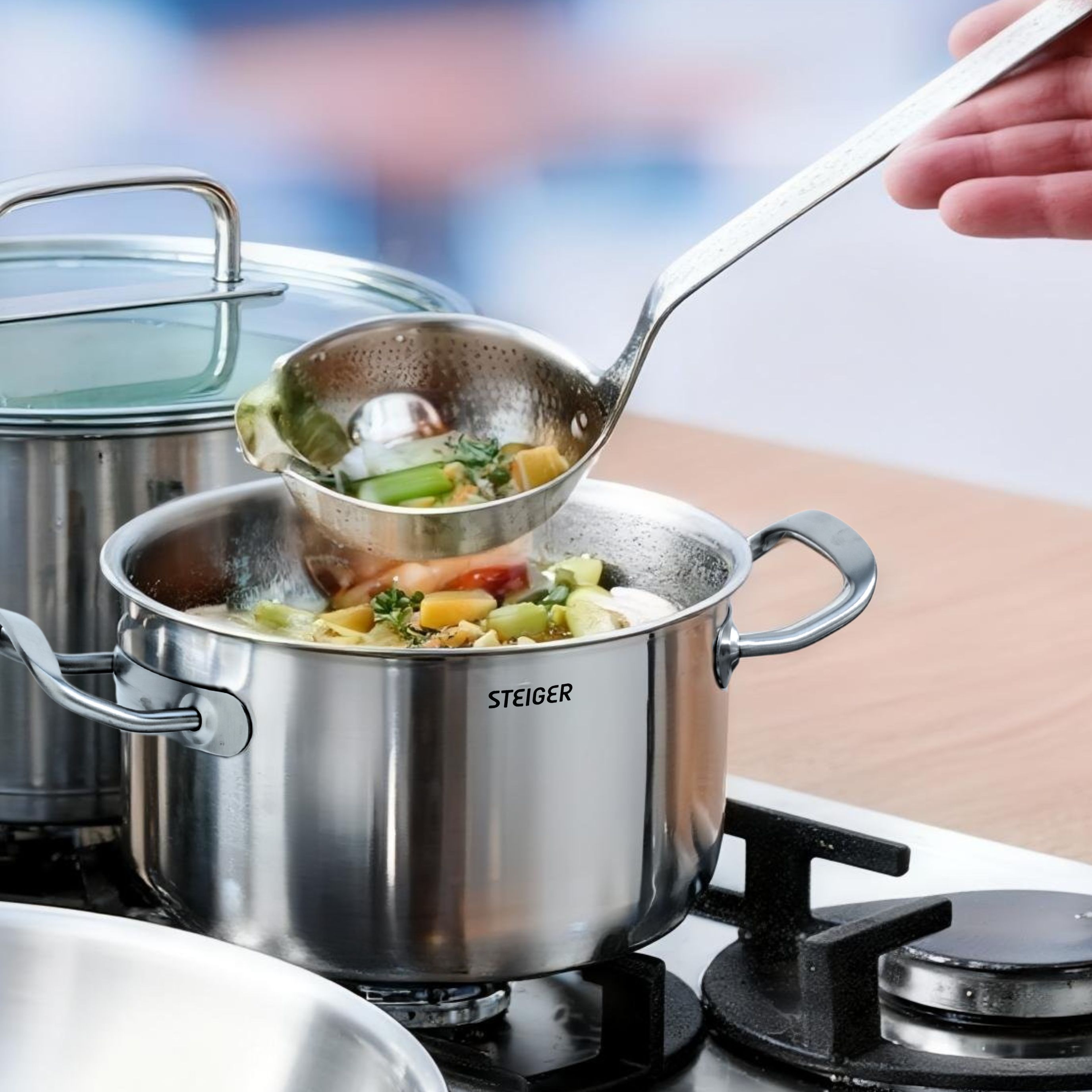 Bộ Nồi Steiger Element - Set 5 Món Đáy Liền