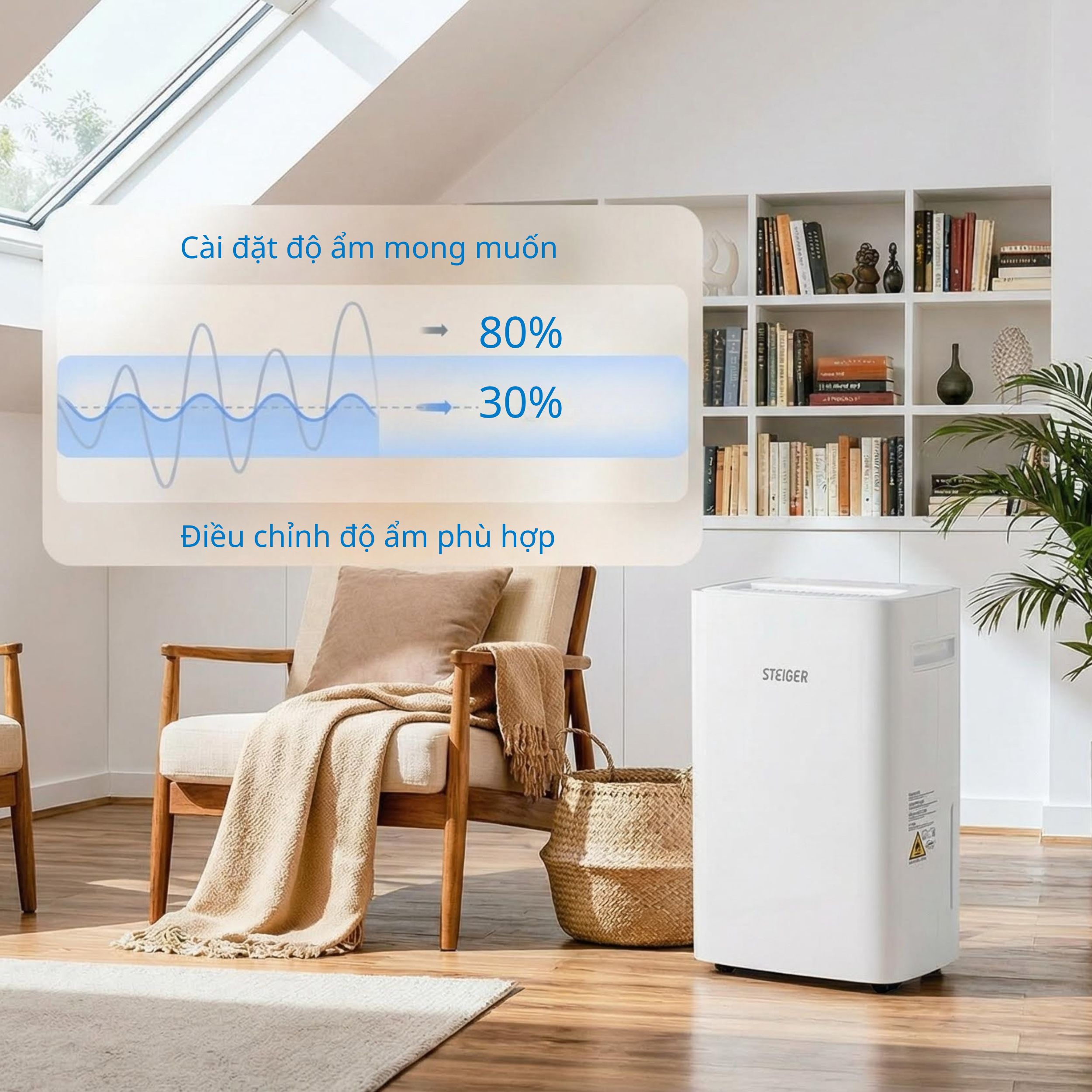 Máy hút ẩm Steiger STG - 820DW