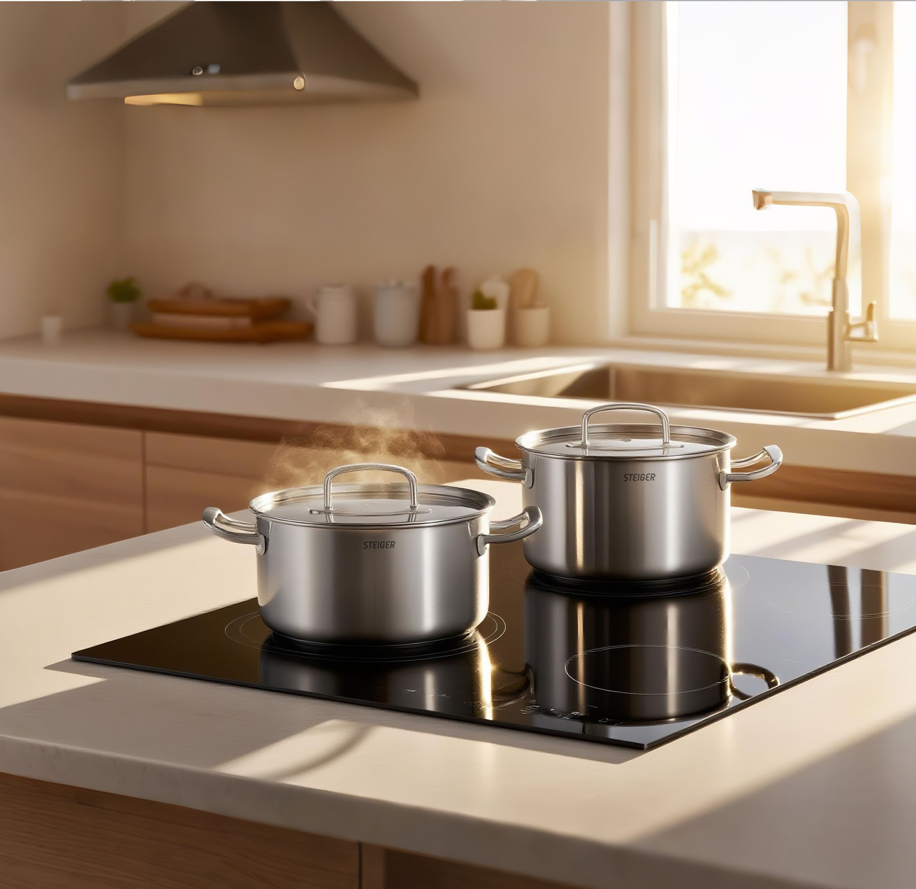 Bộ Nồi Steiger Element - Set 5 Món Đáy Liền