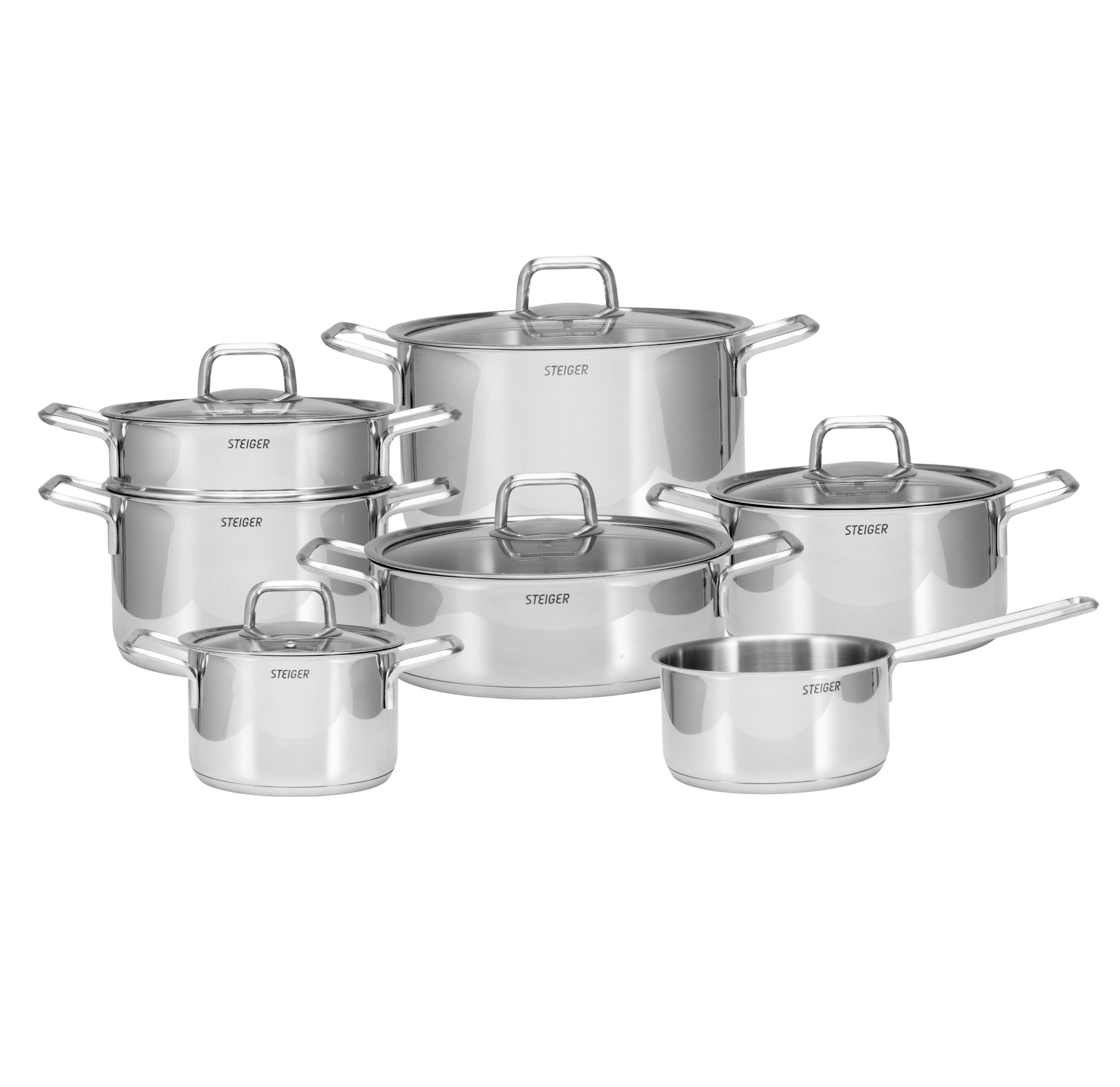 Bộ Nồi Steiger Diamond – Set 7 Món Đa Dụng