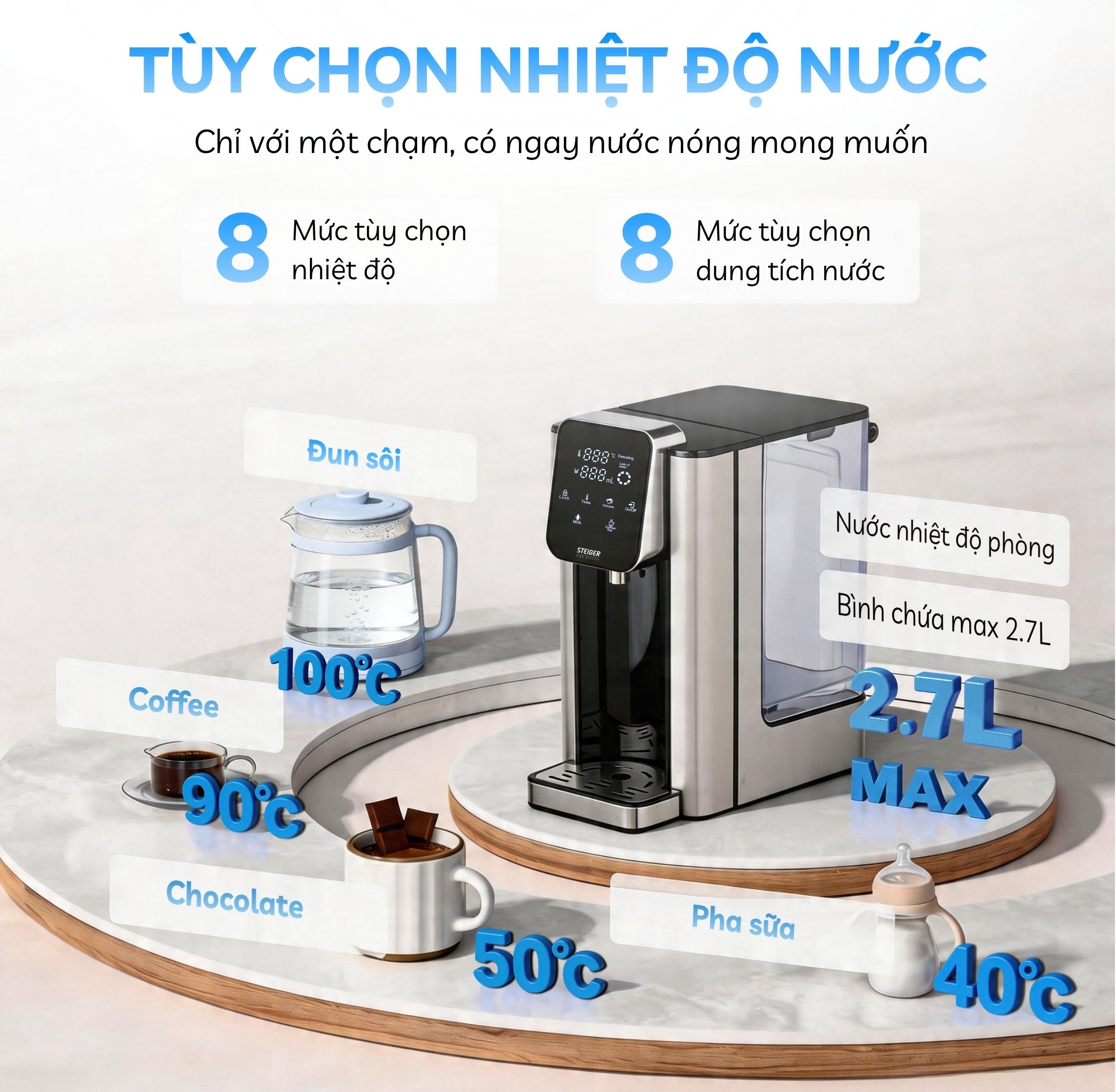 Bình thủy điện Steiger  STG270 H