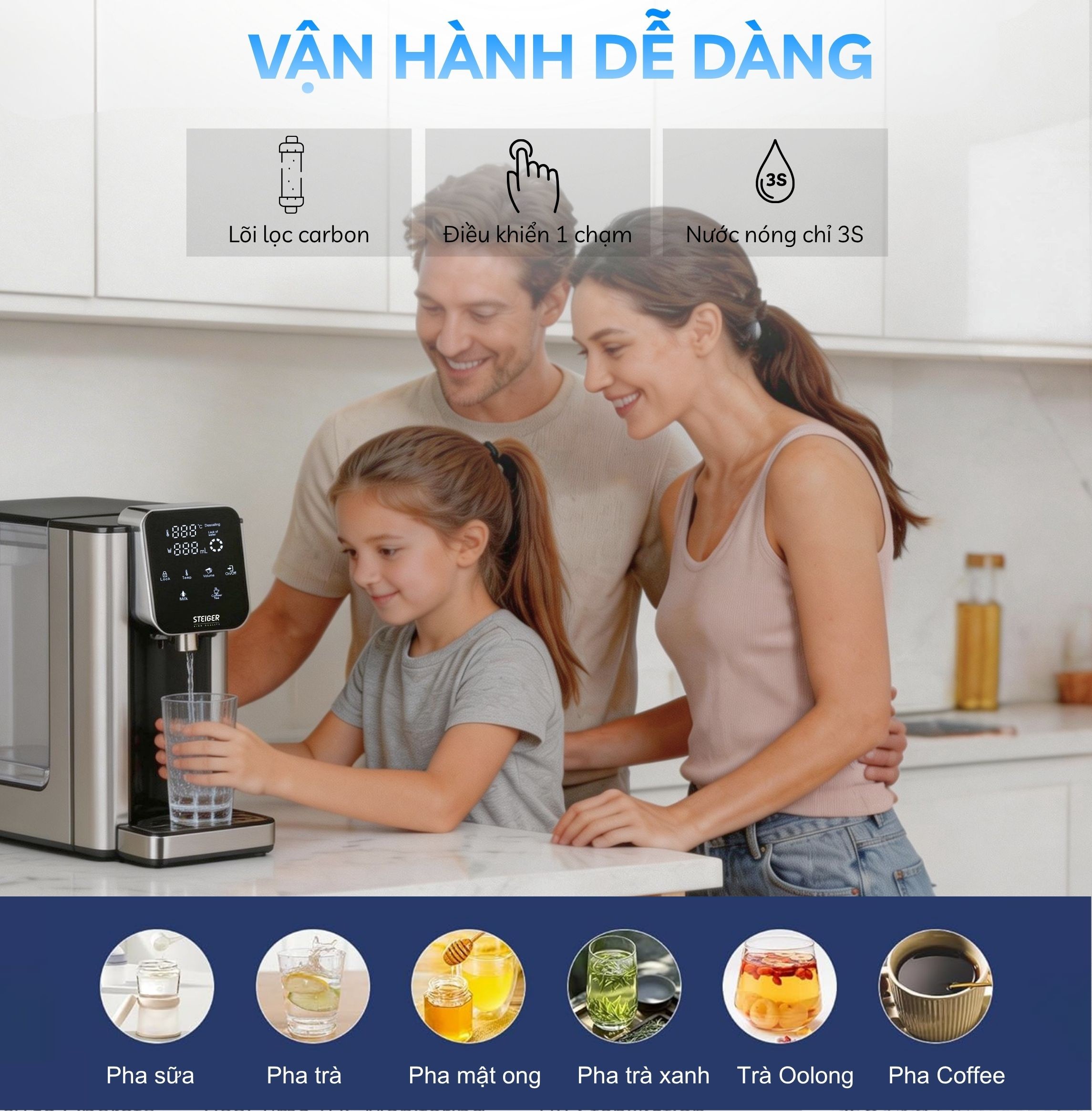 Bình thủy điện Steiger  STG270 H