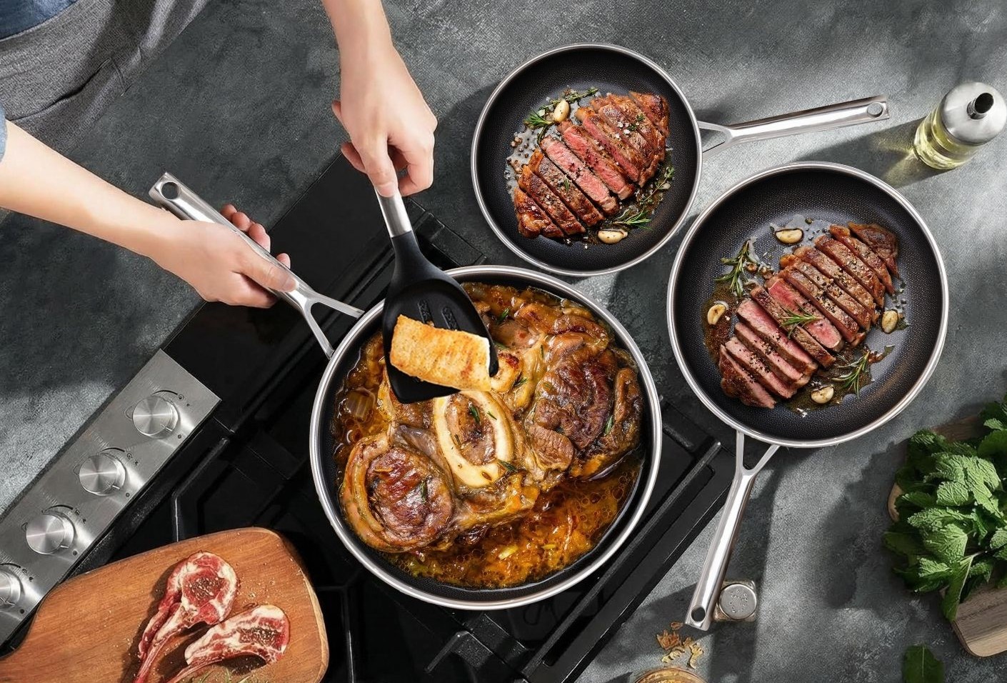 Chảo chống dính Steiger Profiheat 24cm