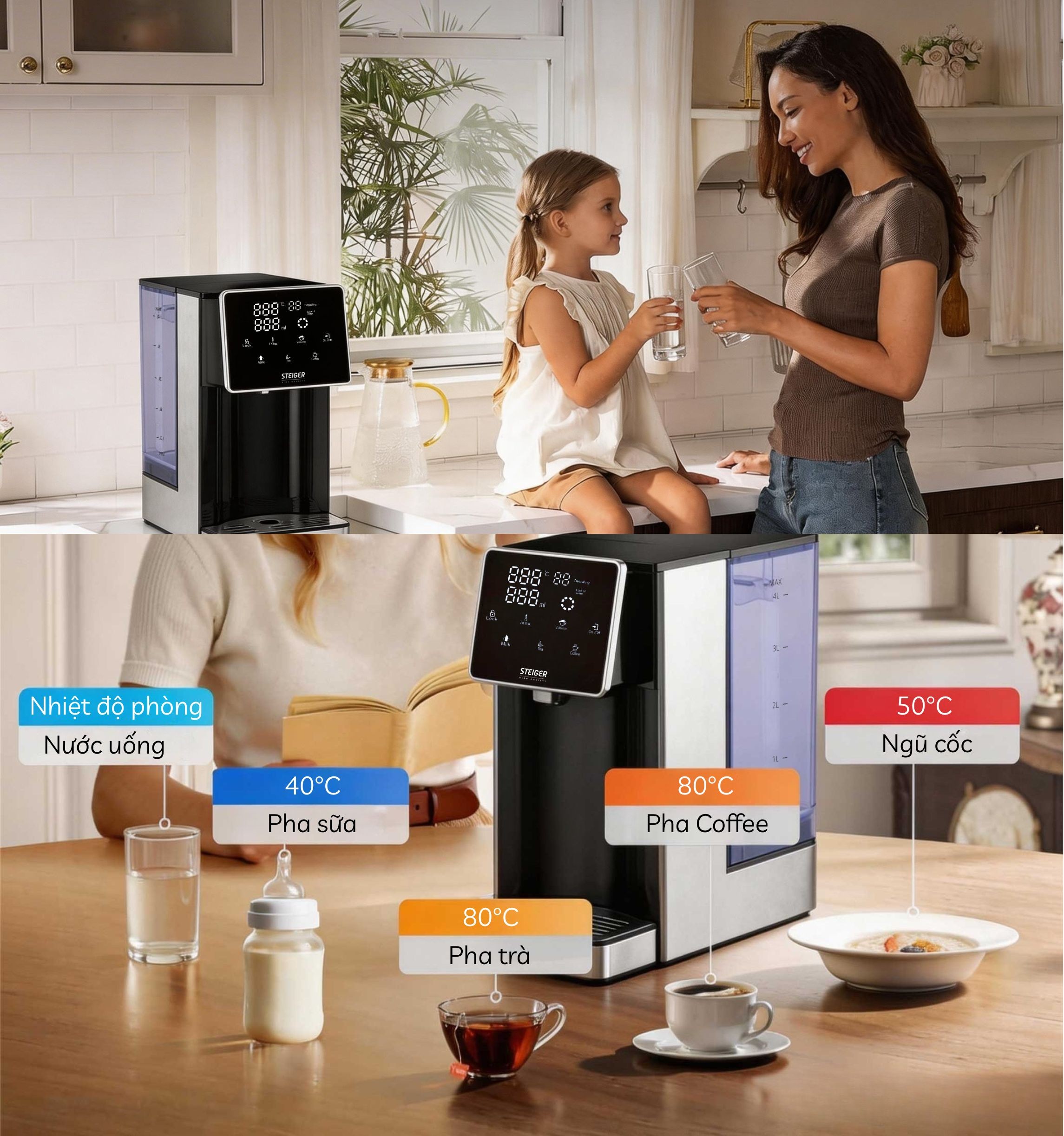 Bình thủy điện Steiger STG400 H