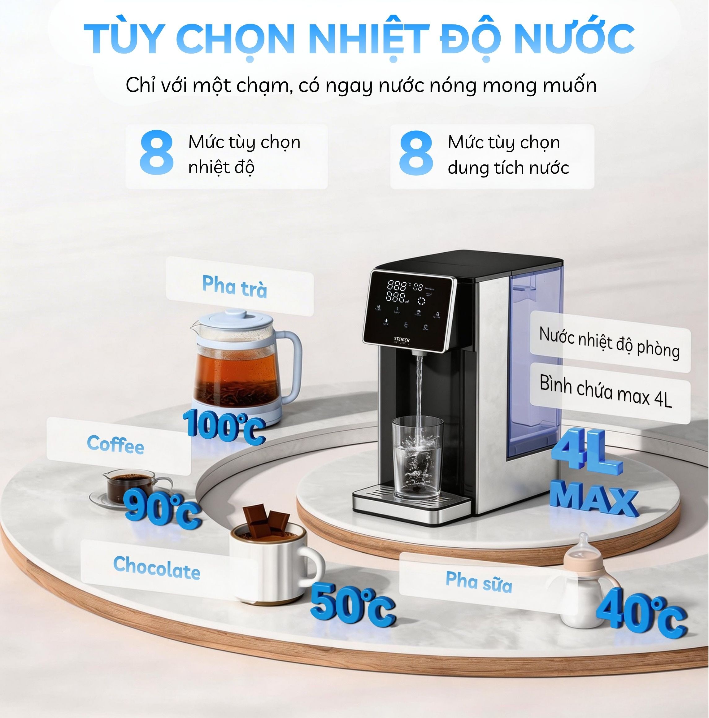 Bình thủy điện Steiger STG400 H