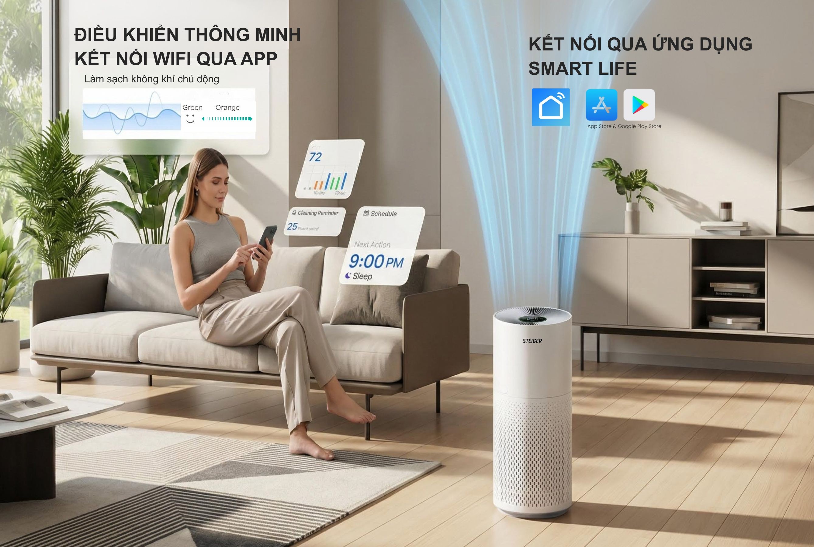 Máy Lọc Không khí STG3578/WH