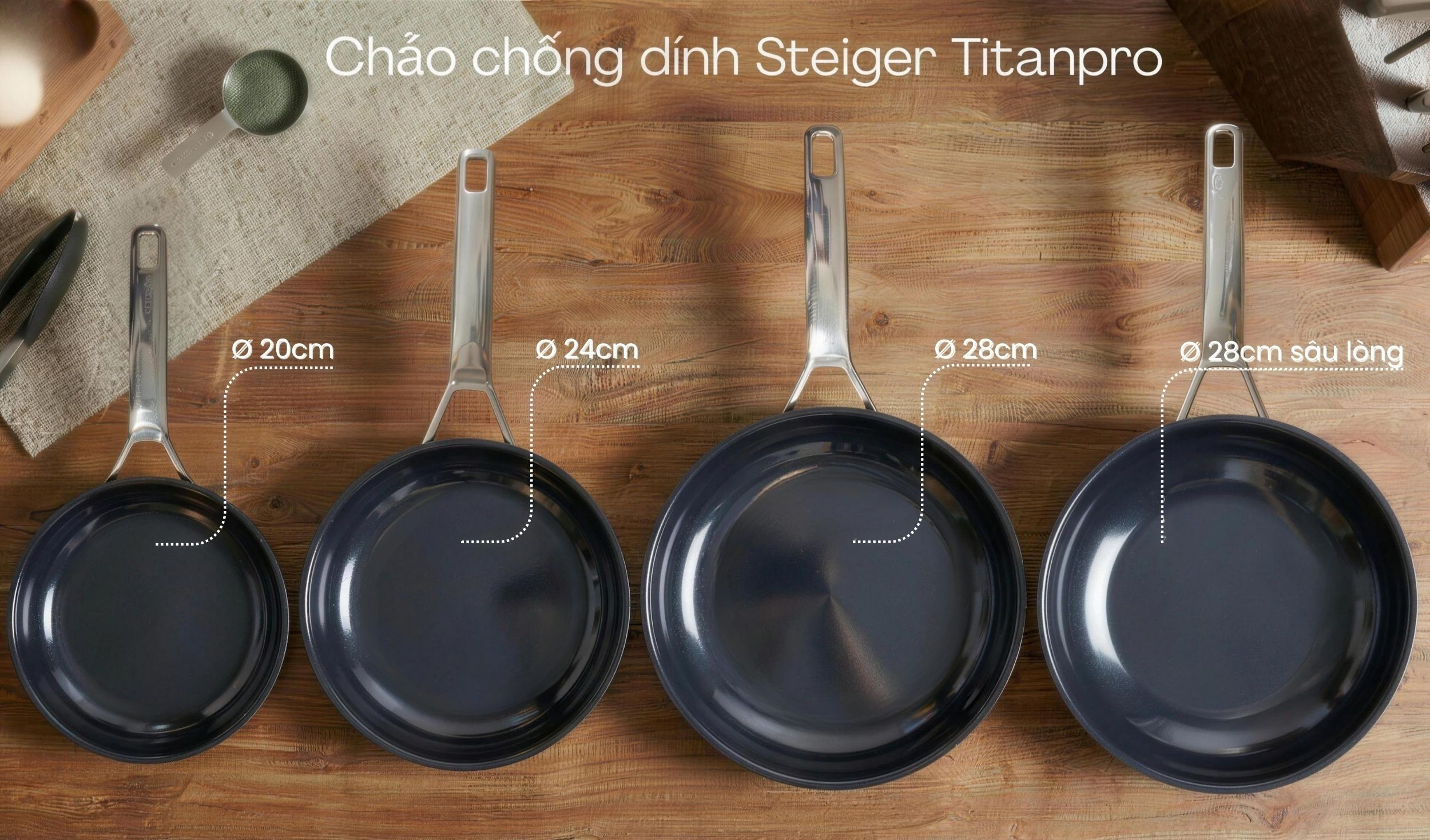 Chảo chống dính Steiger Titanpro