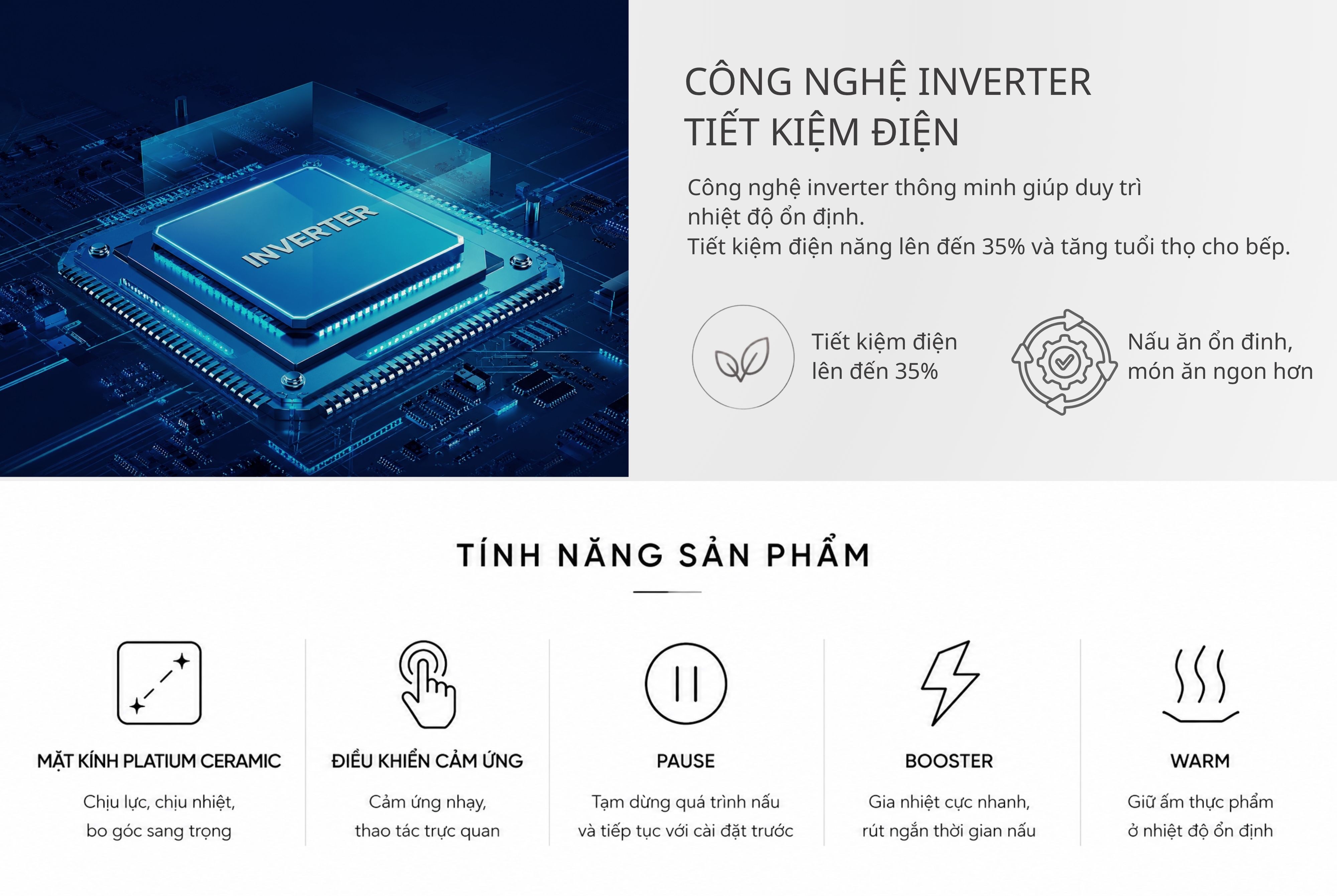Bếp từ 2 vùng Steiger IDK268DE