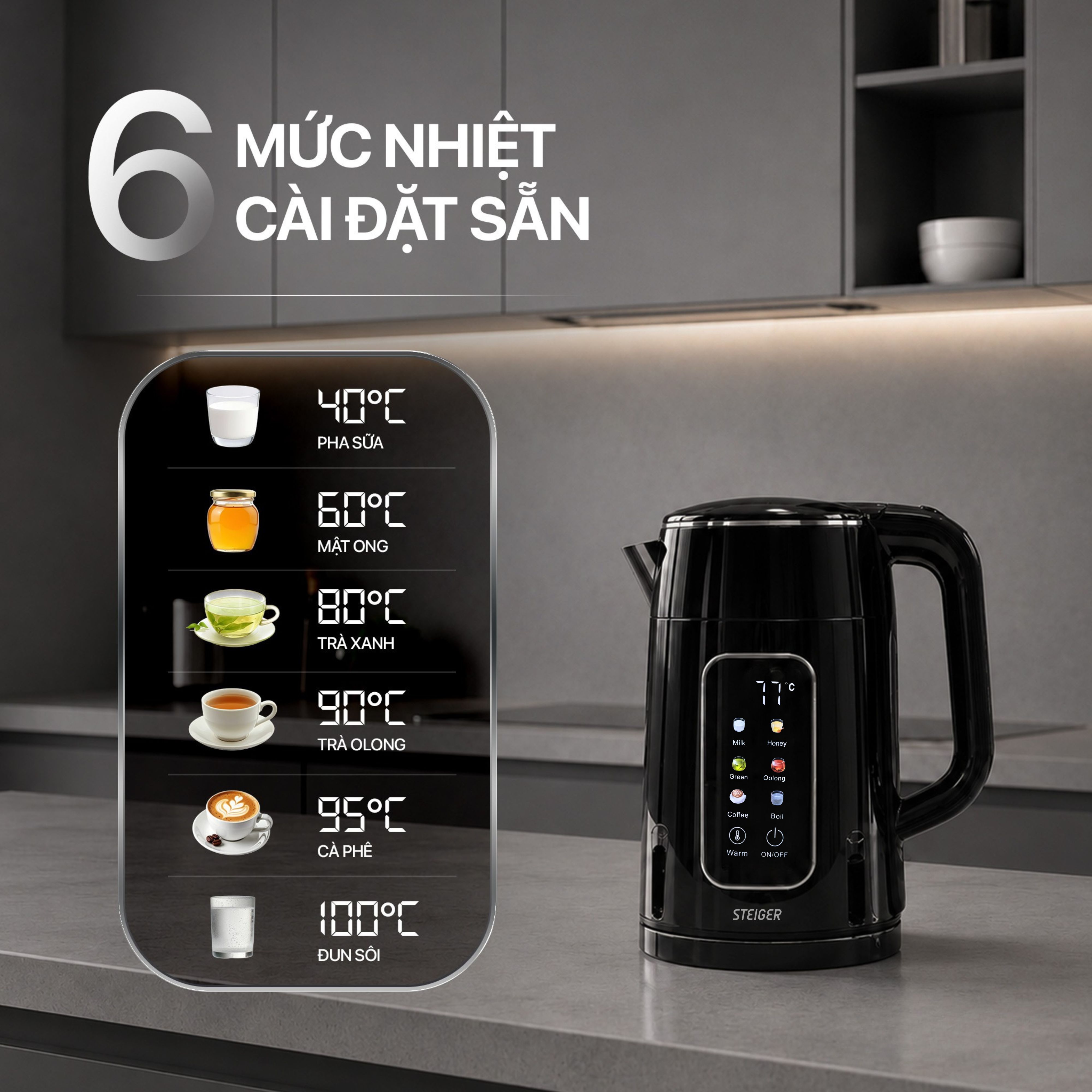 Ấm Siêu Tốc Steiger STG9356/G