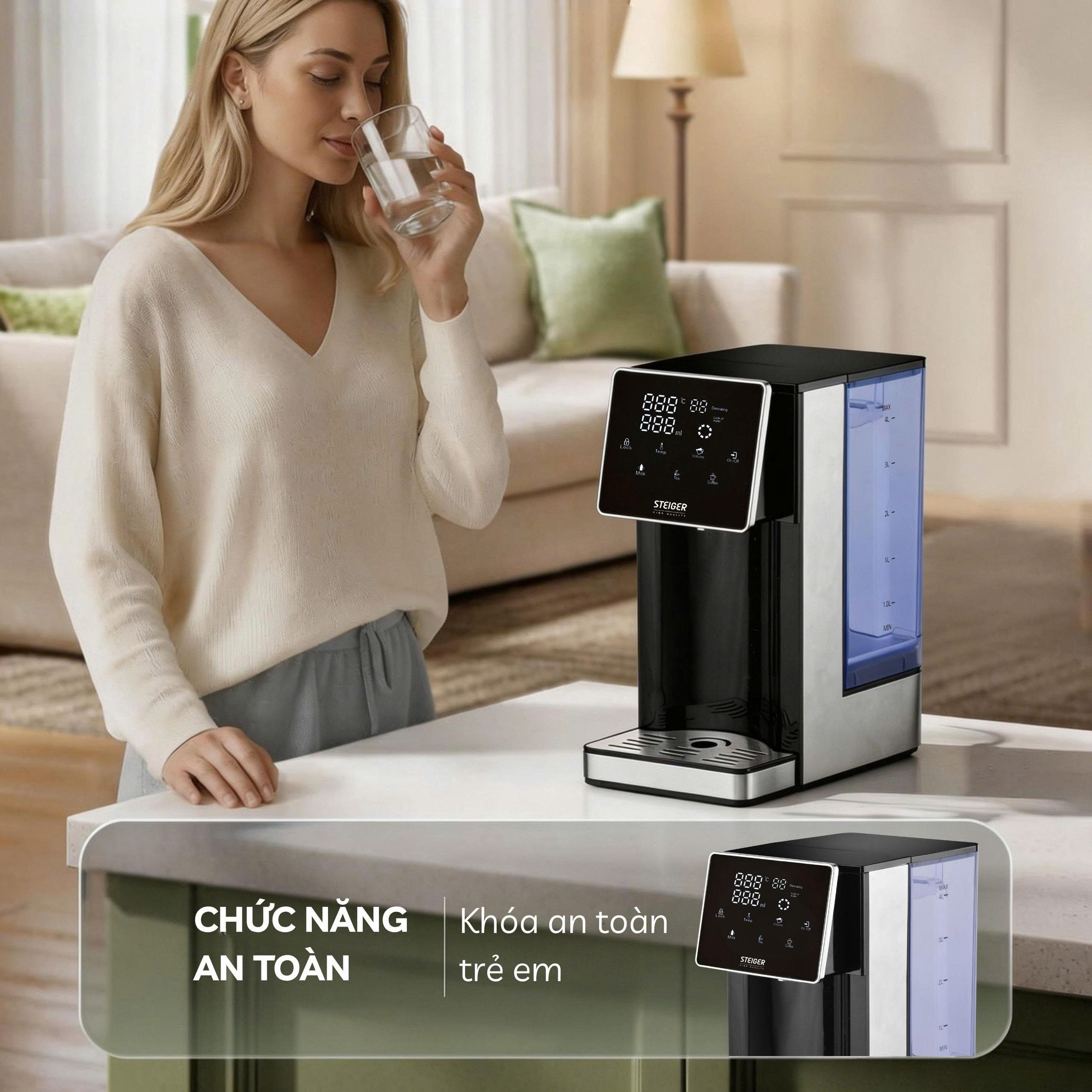 Bình thủy điện Steiger STG400 H