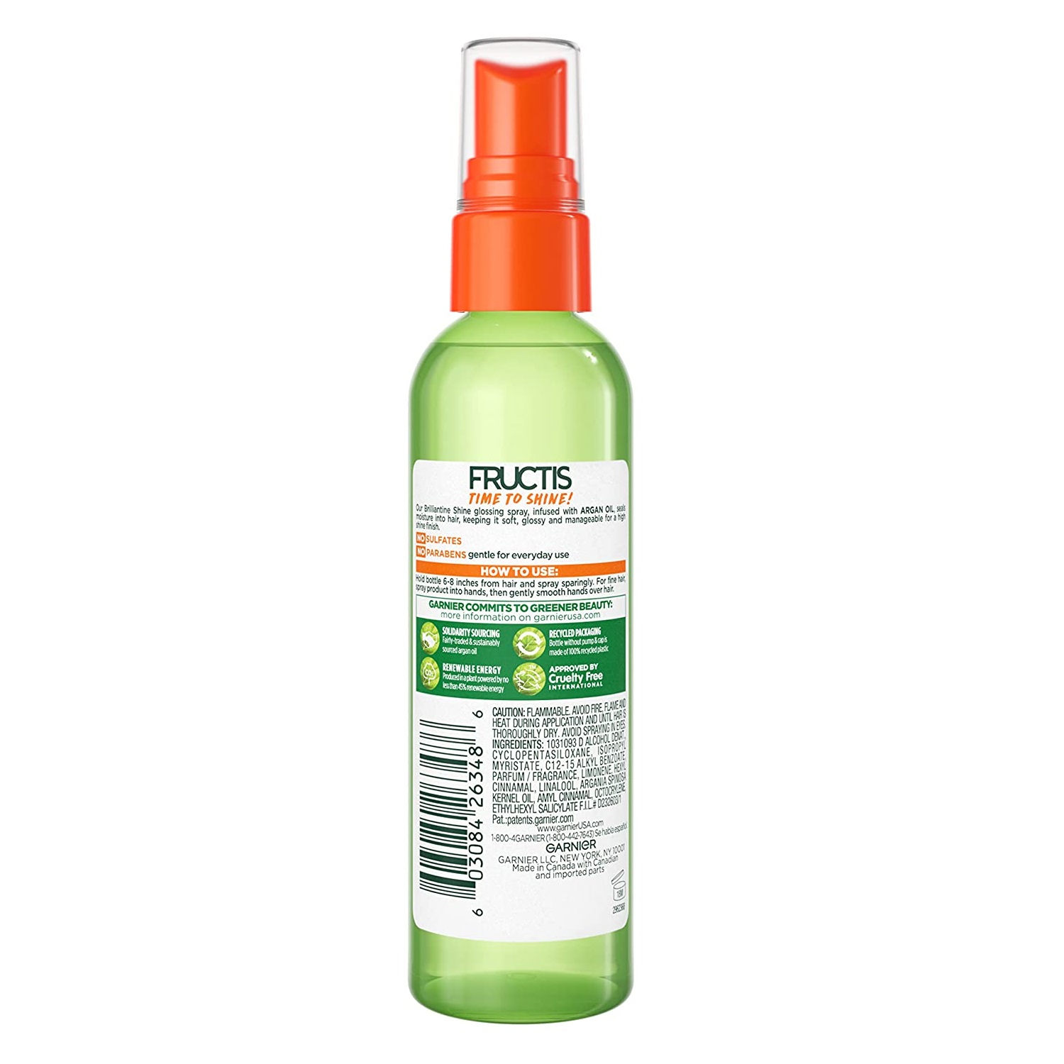 Xịt tạo bóng mượt tóc Garnier brilliantine shine
