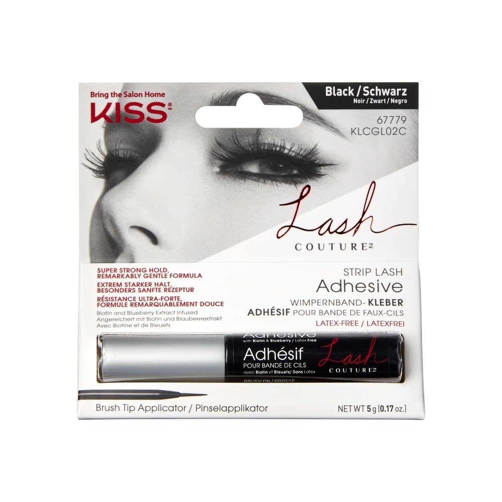 Keo dán mi KISS Lash Couture Biotin Blueberry Extract - màu đen