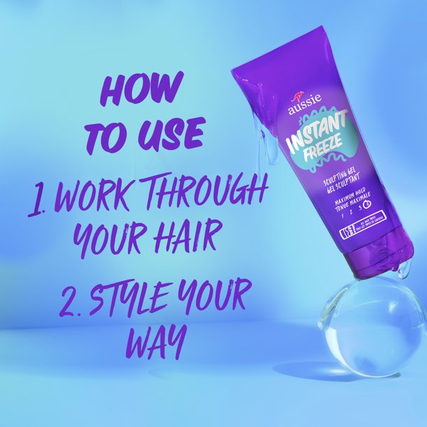 Gel vuốt tóc Aussie Instant Volume giữ nếp tối đa - Made in USA