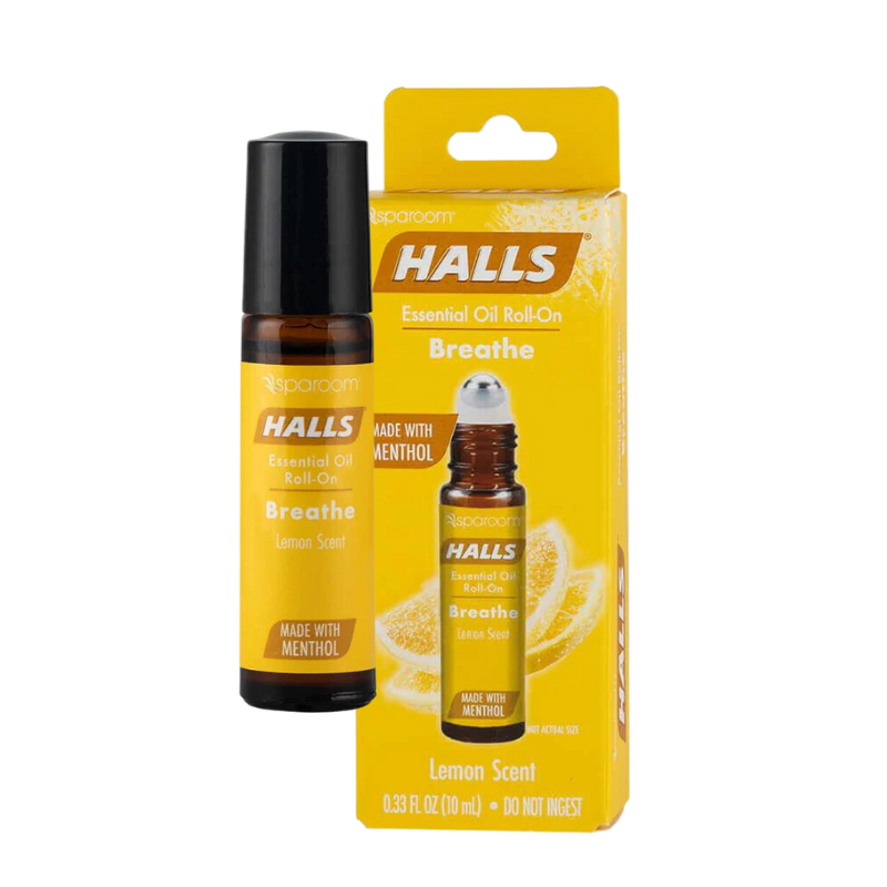 Dầu dạng lăn HALLS tinh dầu nguyên chất hương Chanh Mật Ong - by Sparoom